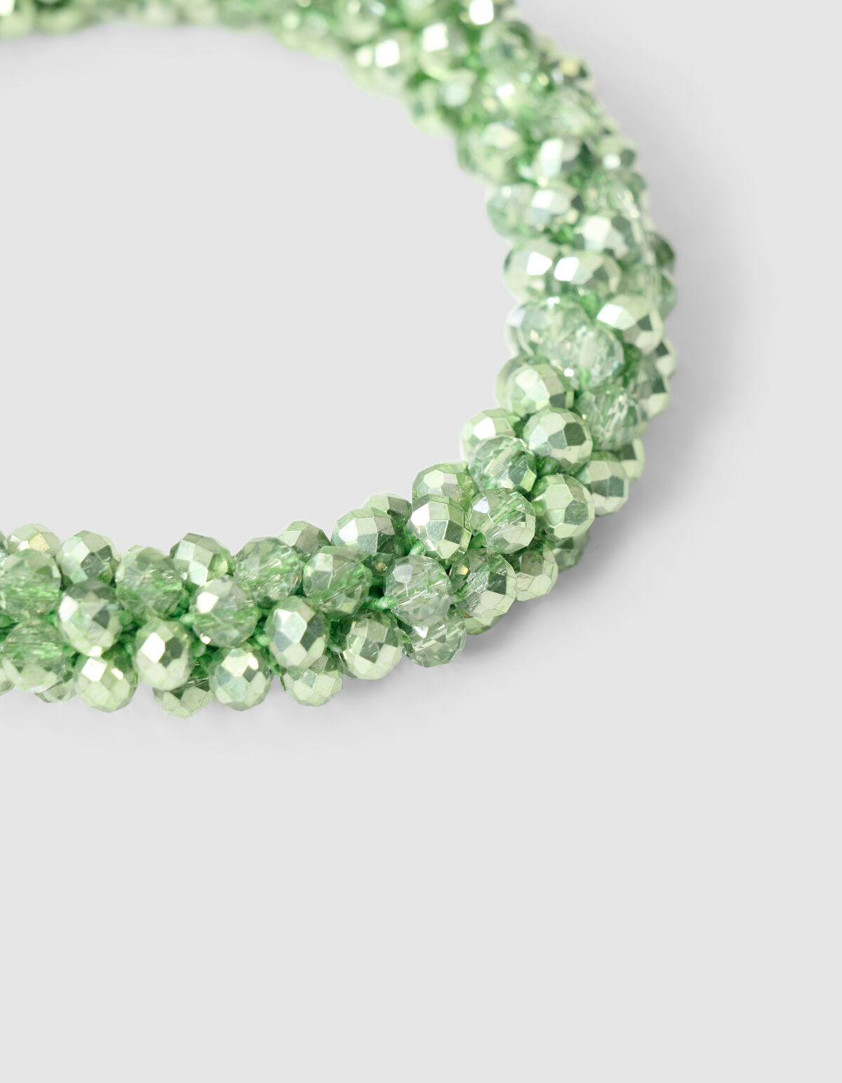 Beaded Haarelastiek Hellgr&uuml;n SHOEBY ACCESSOIRES