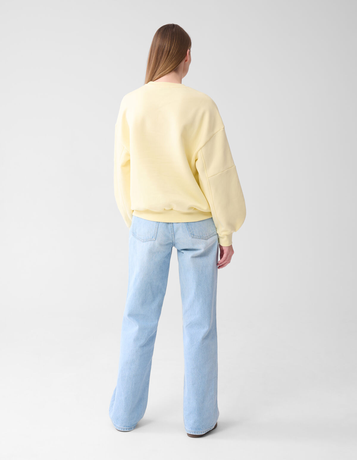 Pullover mit großen Ärmeln Hellgelb SHOEBY WOMEN