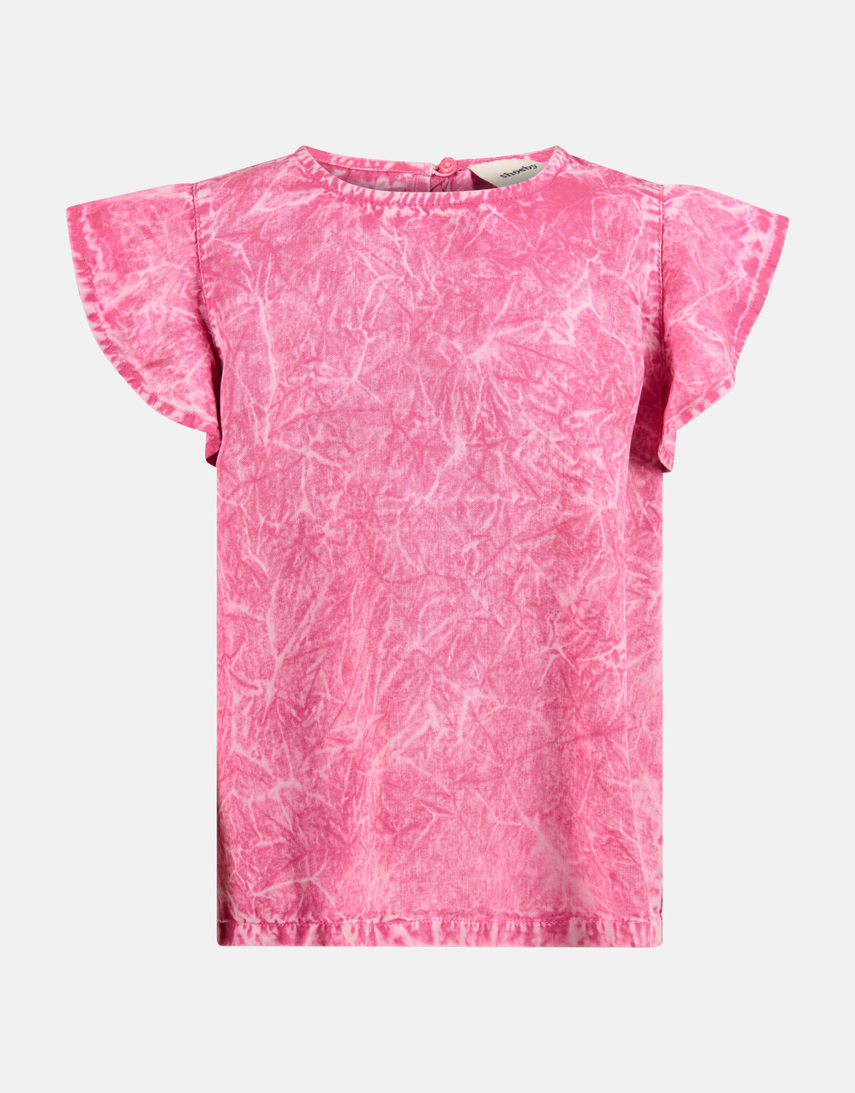 Washed Tencel Top Roze SHOEBY GIRLS