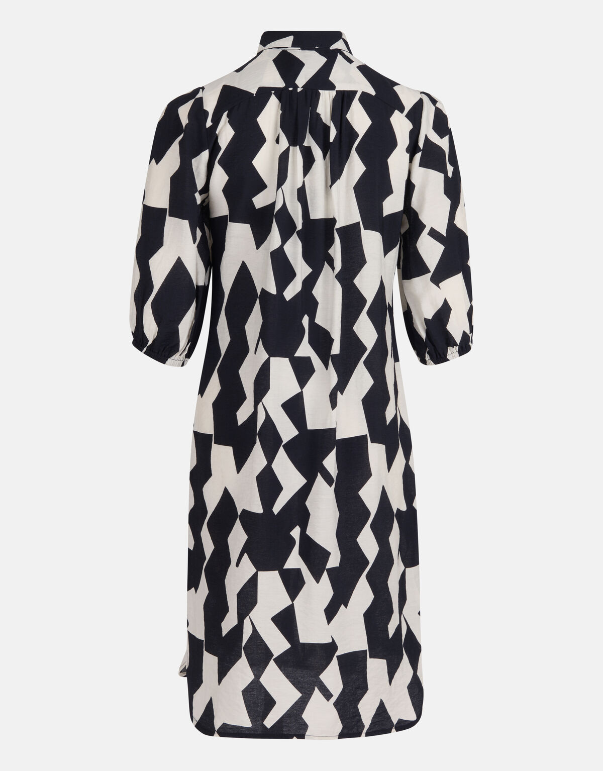 Graphic Shirt Dress Schwarz/Weiß SHOEBY WOMEN