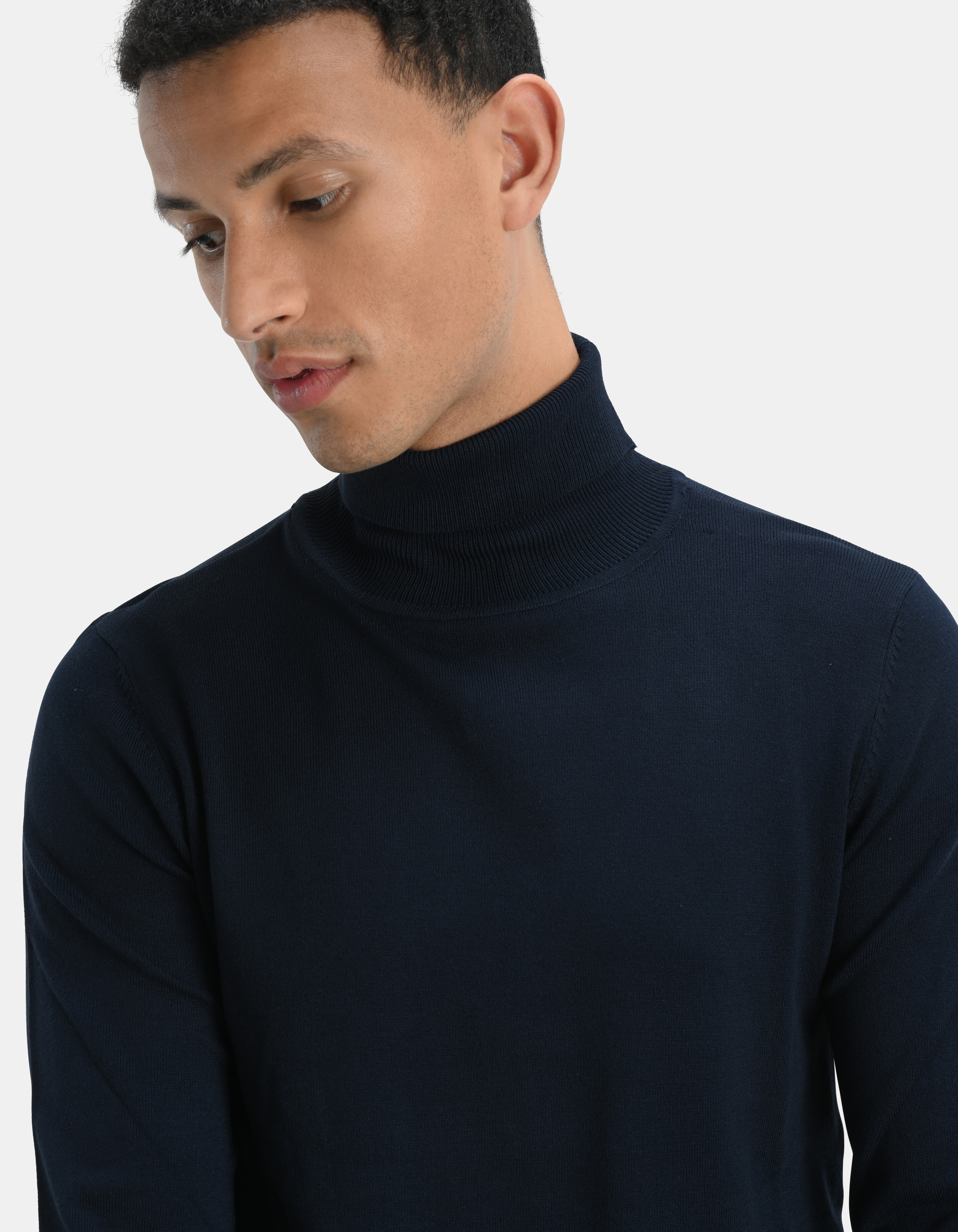 Rollkragenpullover Dunkelblau SHOEBY MEN