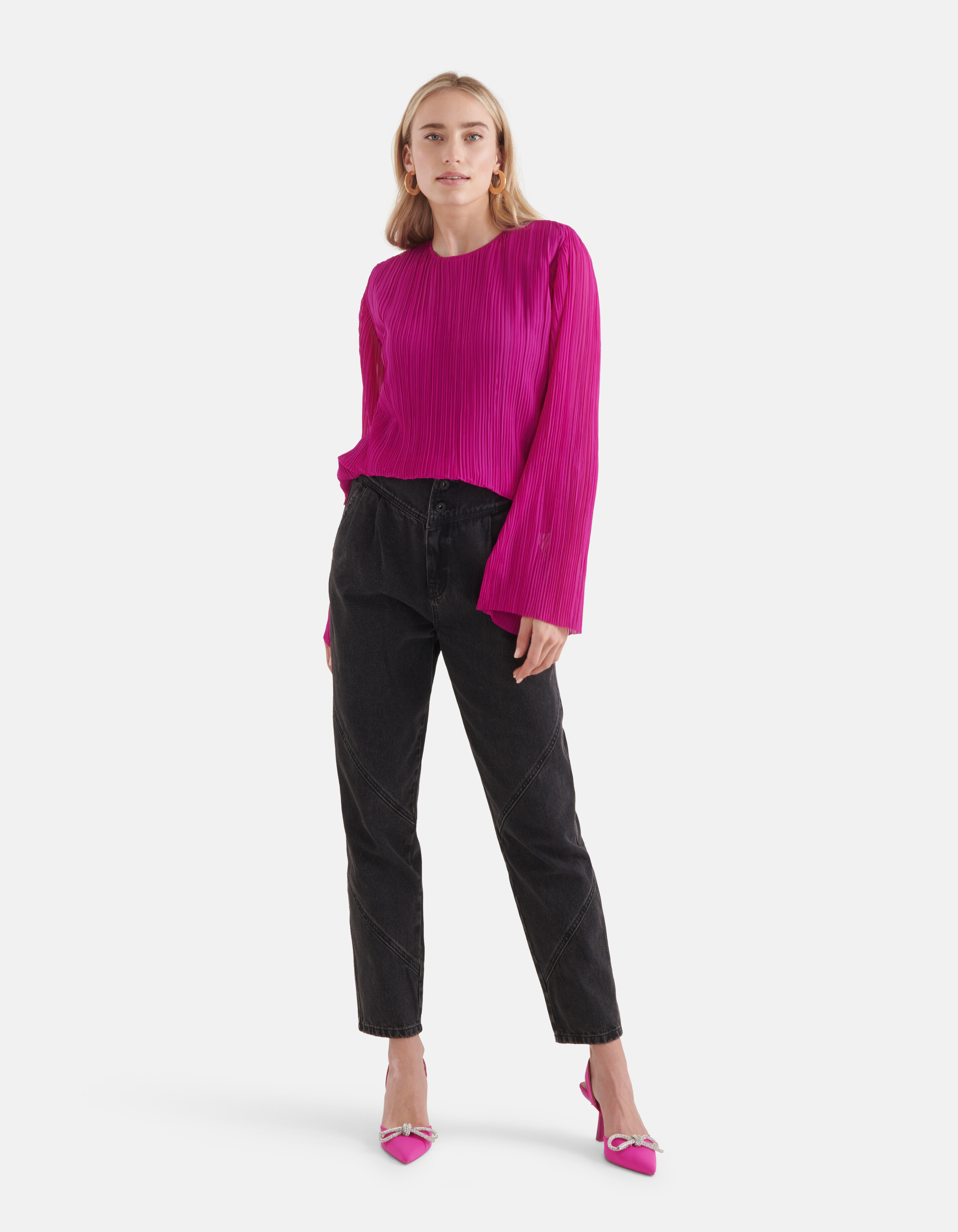Plissee-Top Rosa SHOEBY WOMEN