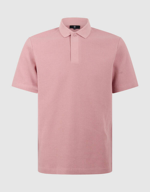 Waffel Polo Rosa SHOEBY MEN