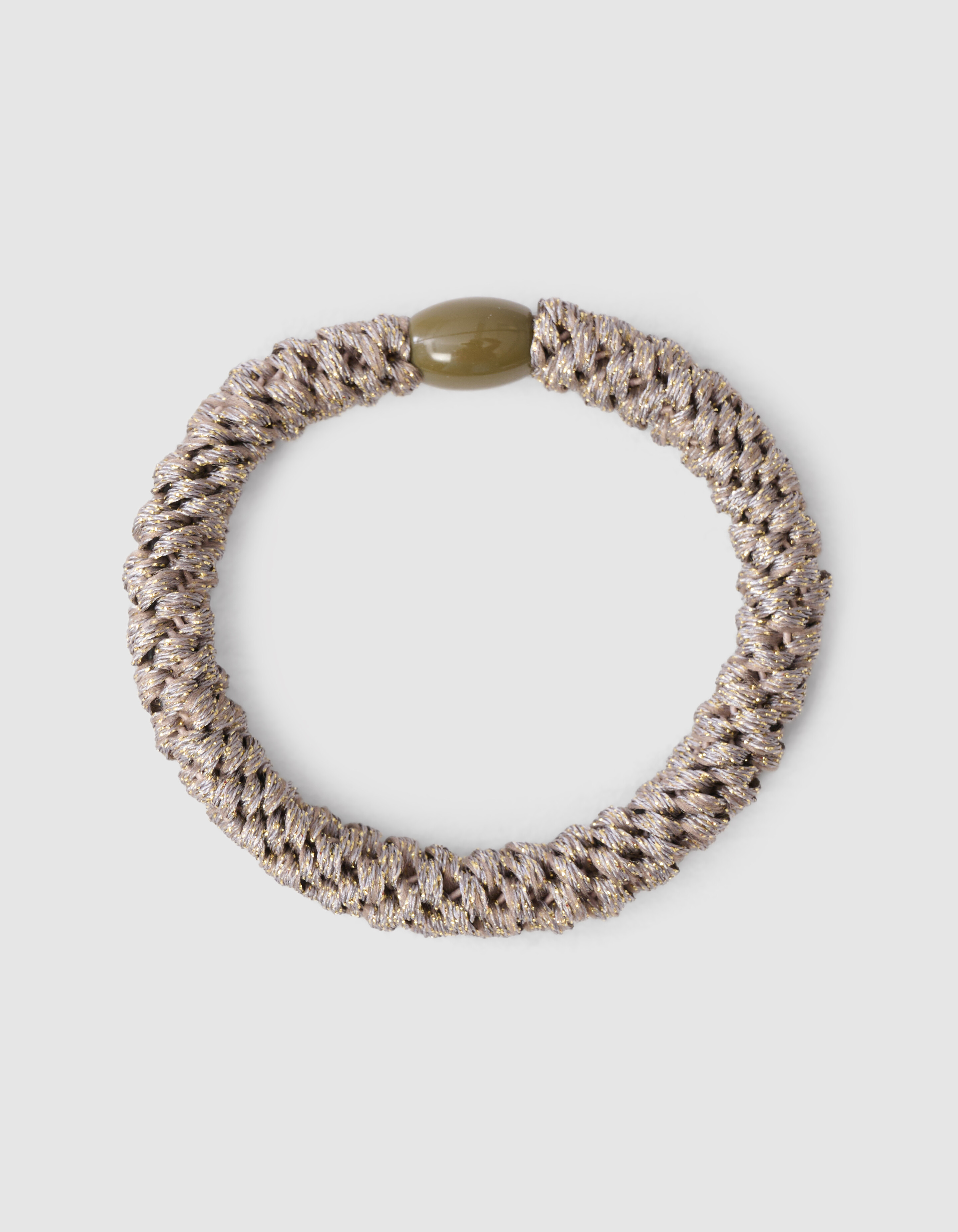 Lurex-Haargummi Beige/Braun SHOEBY ACCESSOIRES