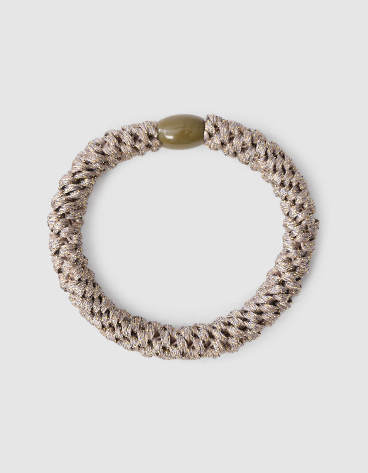 Lurex-Haargummi Beige/Braun SHOEBY ACCESSOIRES