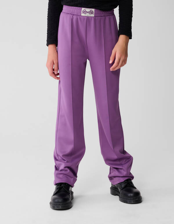 Sportliche Hose mit weitem Bein in Lila SHOEBY GIRLS