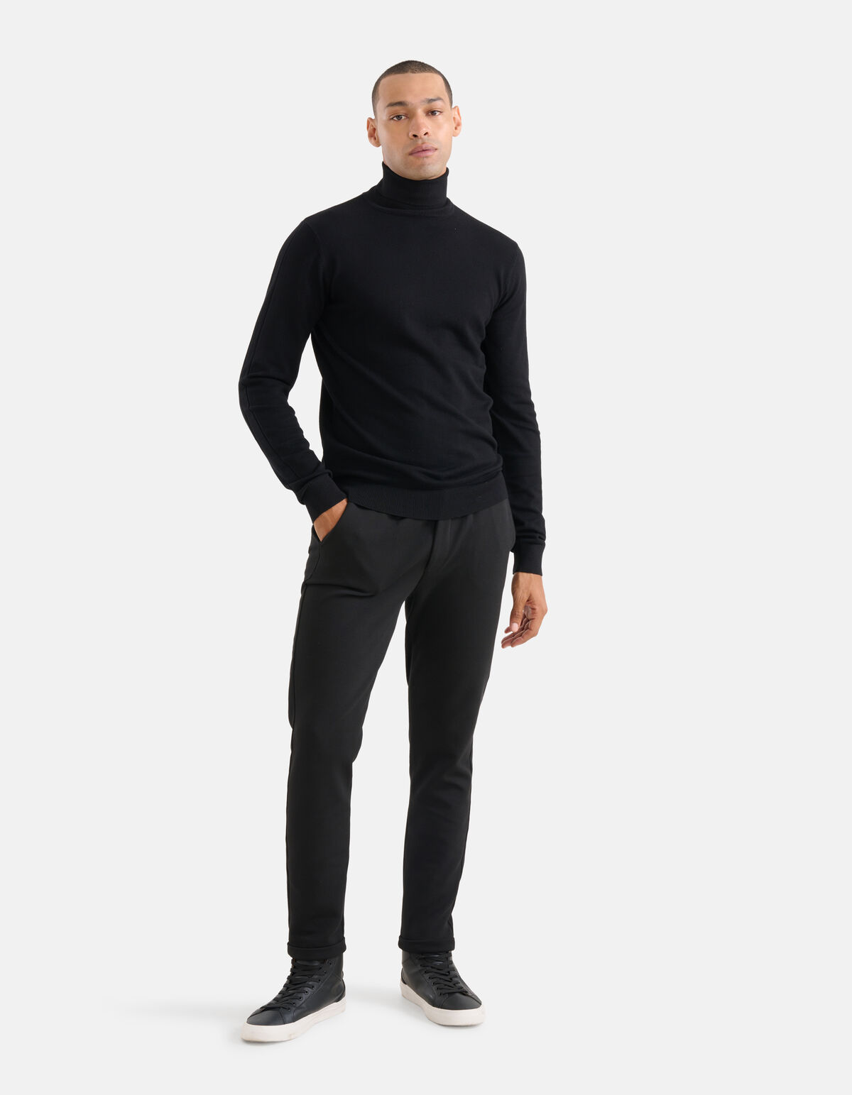 Rollkragenpullover Schwarz SHOEBY MEN