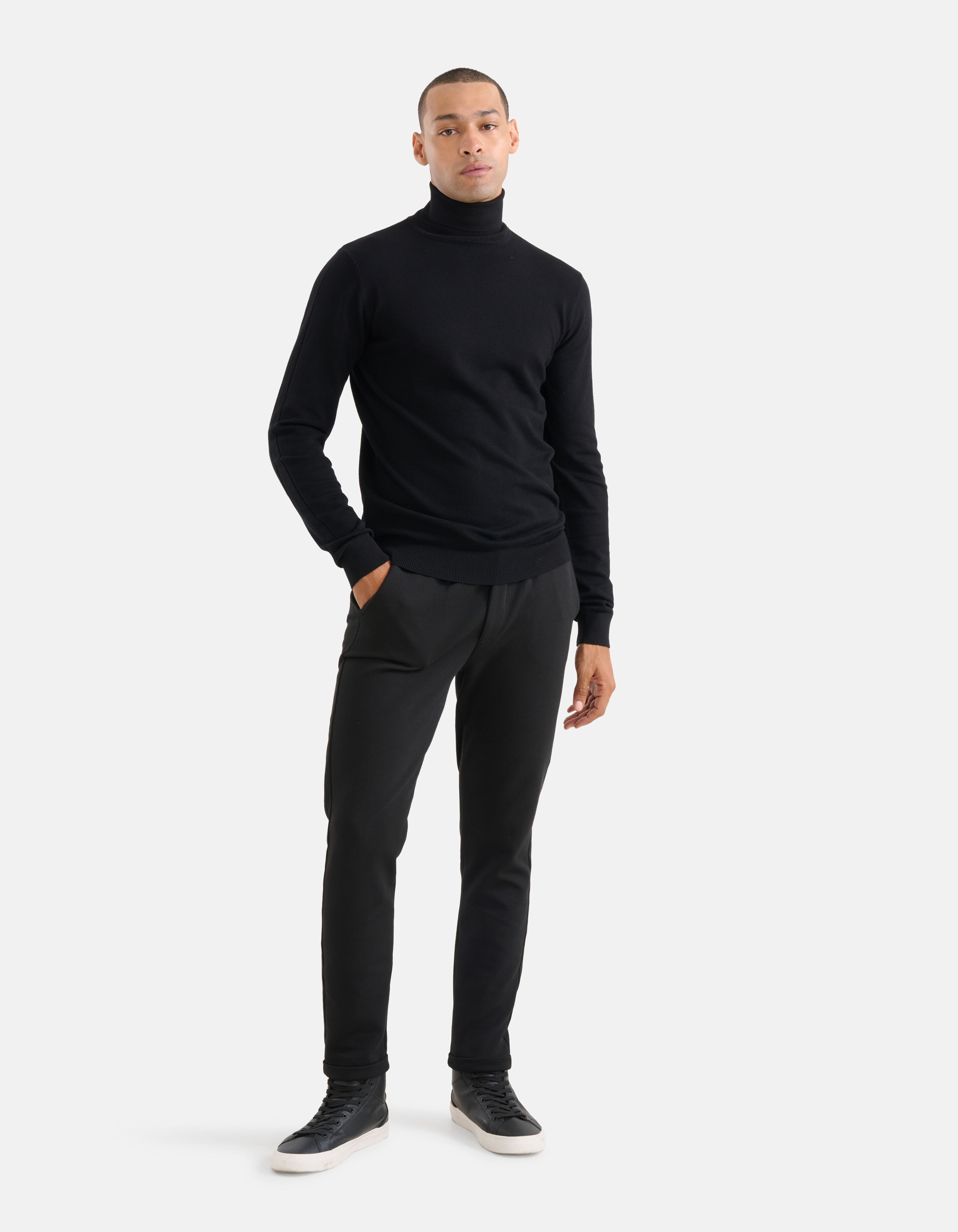 Rollkragenpullover Schwarz SHOEBY MEN
