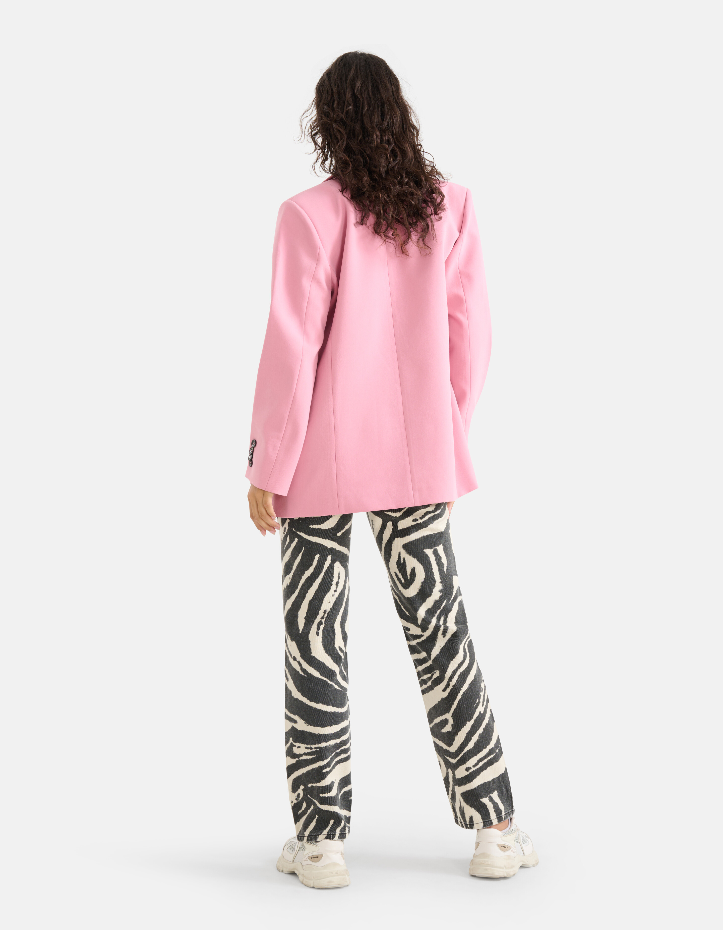 Zebra Print Denim Jeans Schwarz L33 SHOEBY WOMEN
