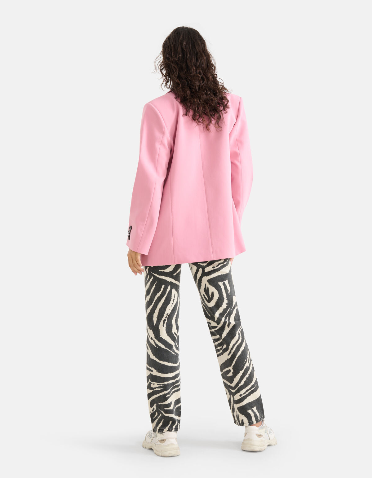 Zebra Print Denim Jeans Schwarz L33 SHOEBY WOMEN