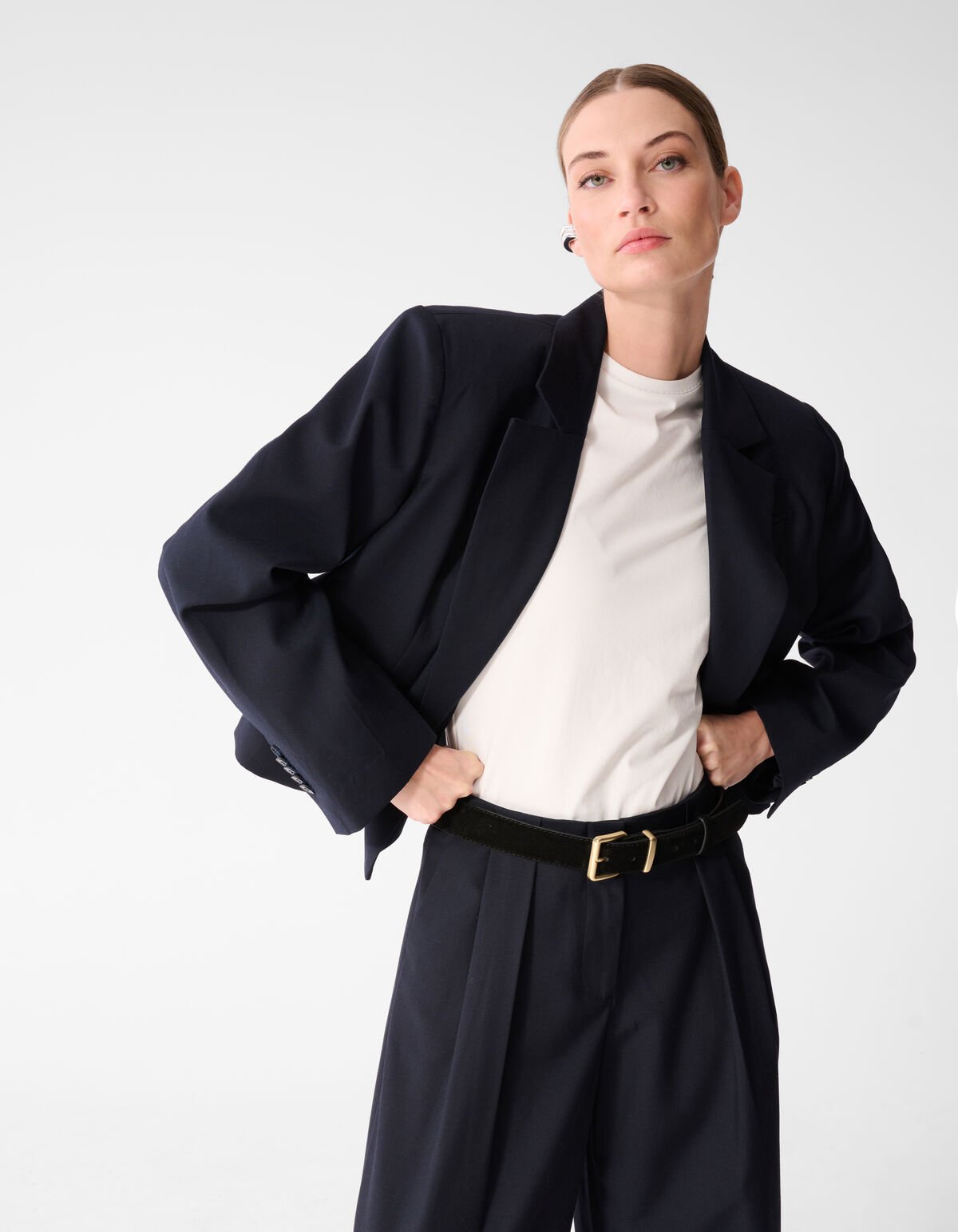 Wildleder-G&uuml;rtel Schwarz Von Lonneke SHOEBY ACCESSOIRES