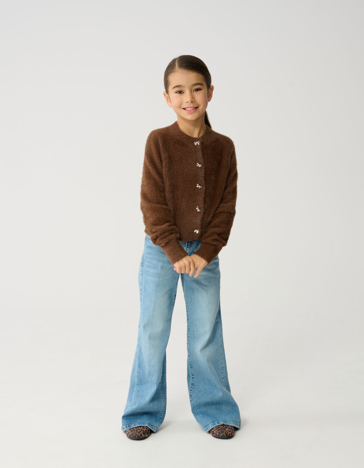 Braune Weste mit Schleife SHOEBY GIRLS