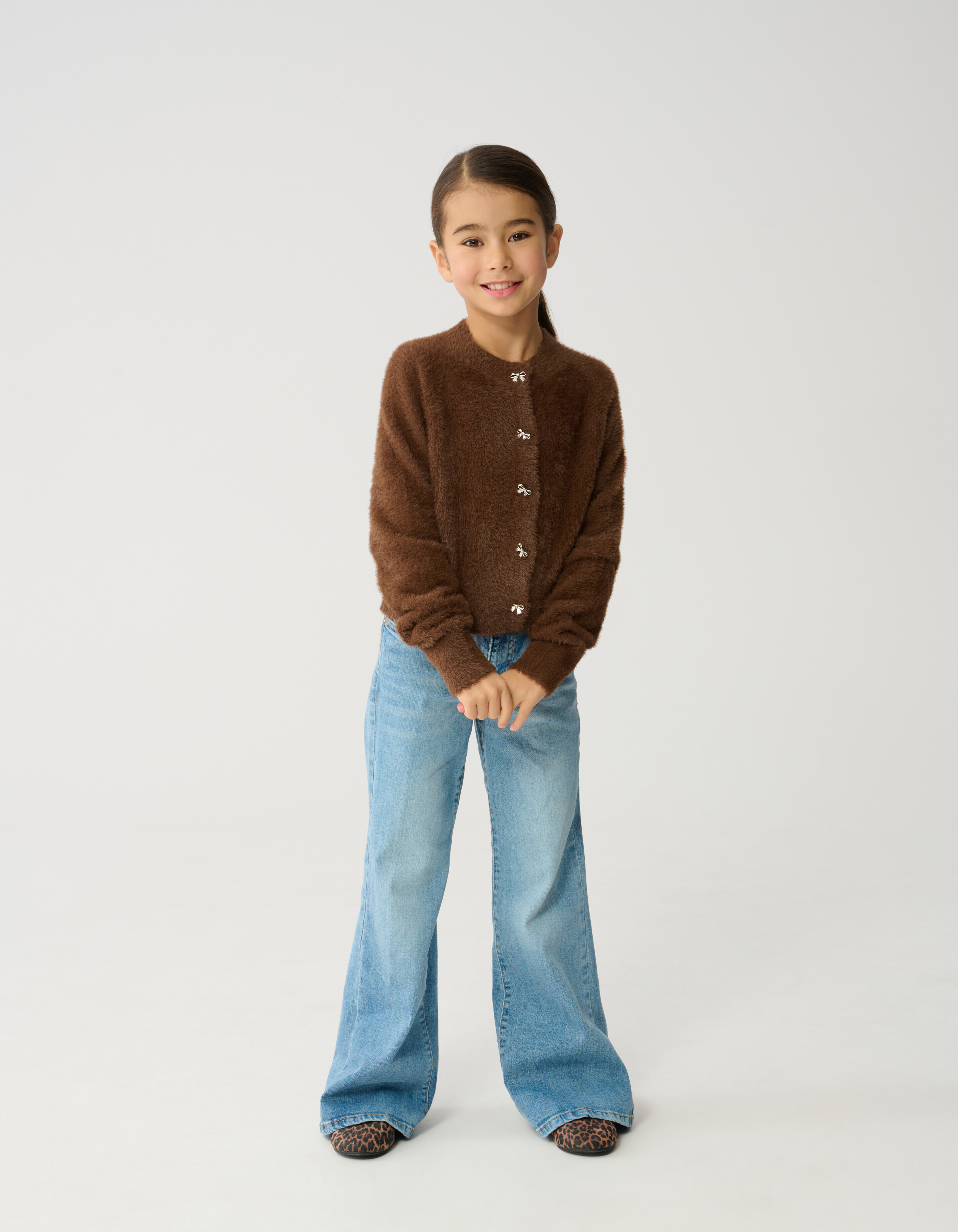 Braune Weste mit Schleife SHOEBY GIRLS