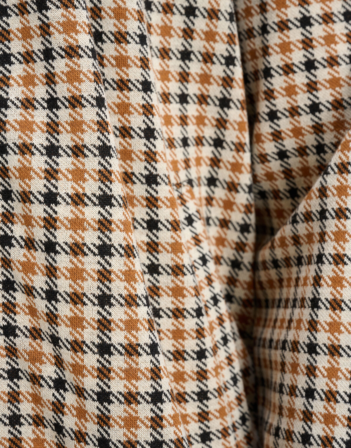 Karierte Strickjacke Braun SHOEBY MEN