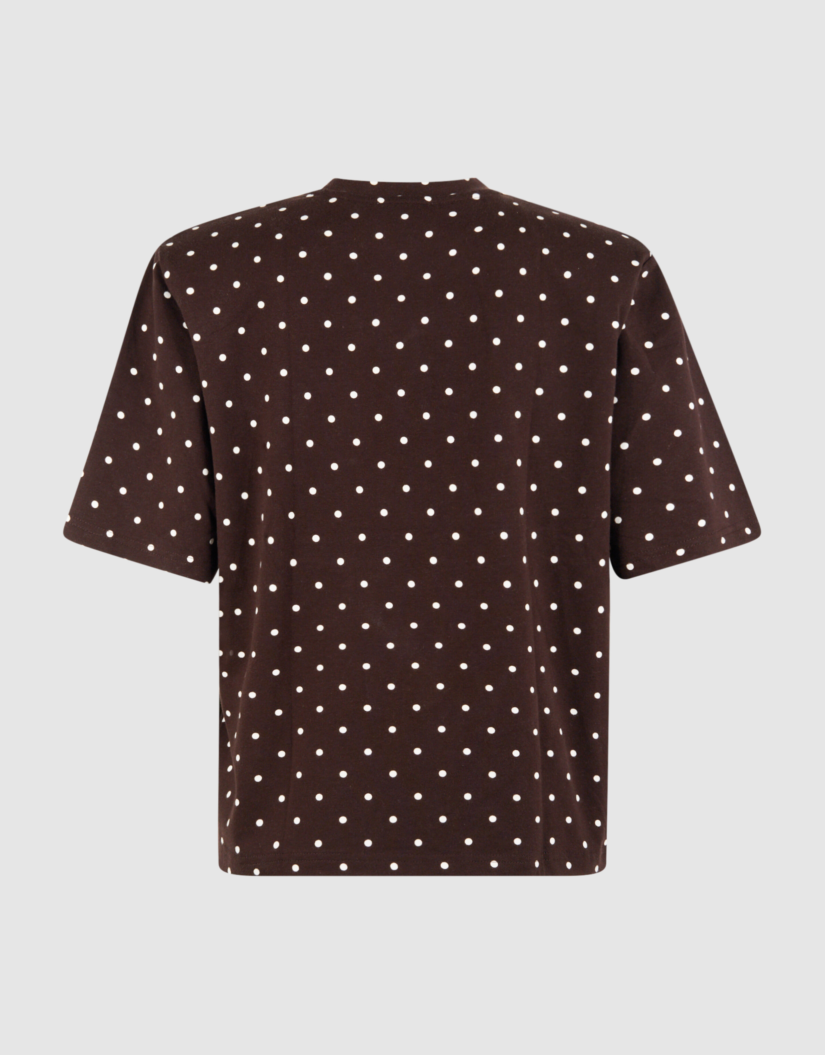 Polkadot-Shoulder-T-Shirt Dunkelbraun SHOEBY WOMEN