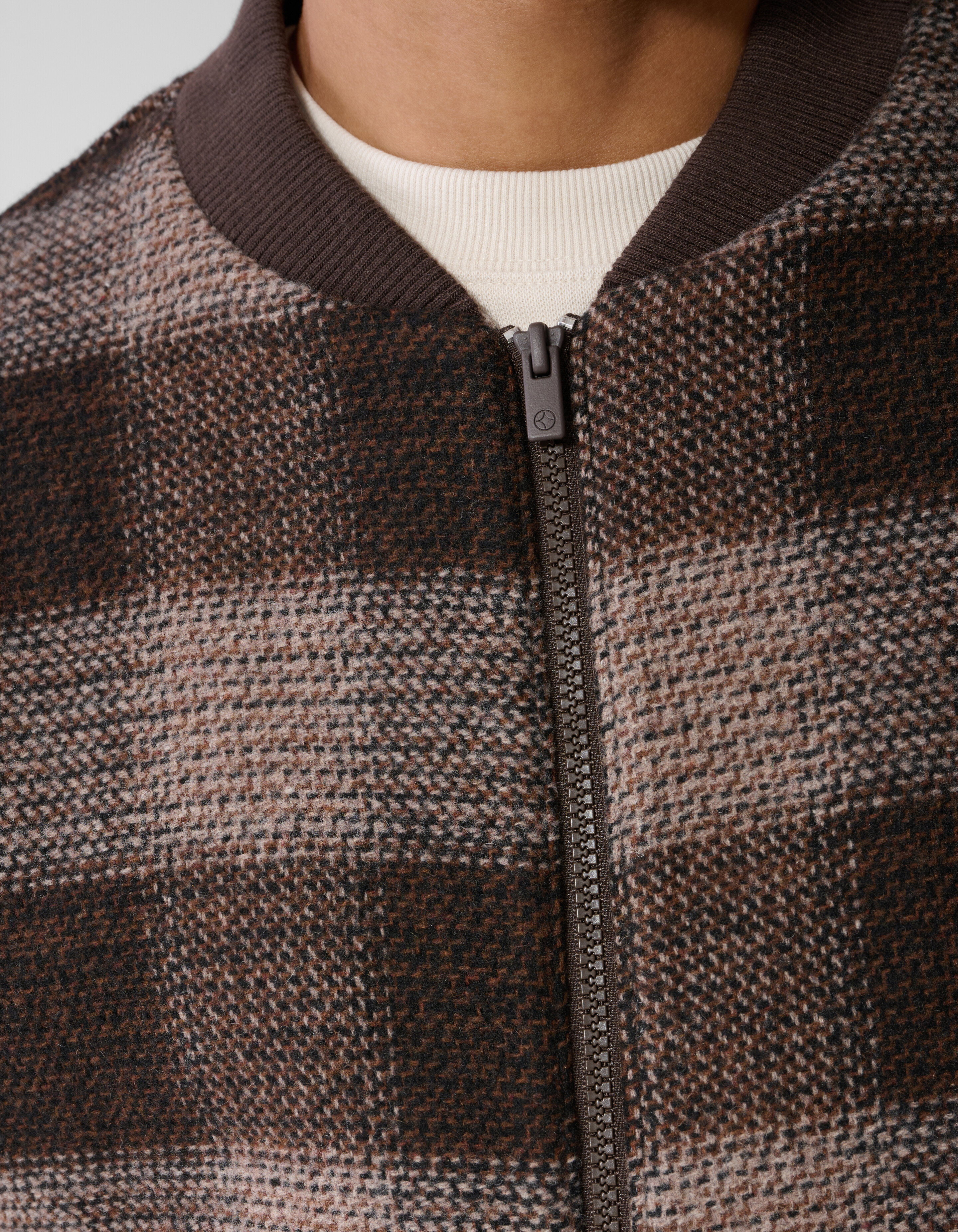 Soft Check Bomberjacke Braun SHOEBY MEN