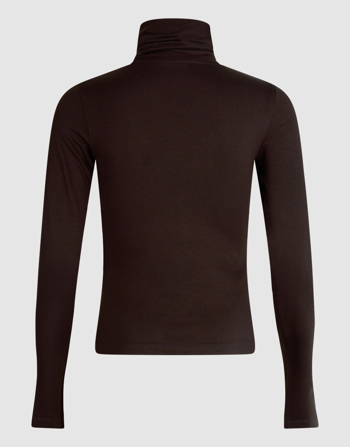 Col Neck Langarmshirt Dunkelbraun SHOEBY WOMEN