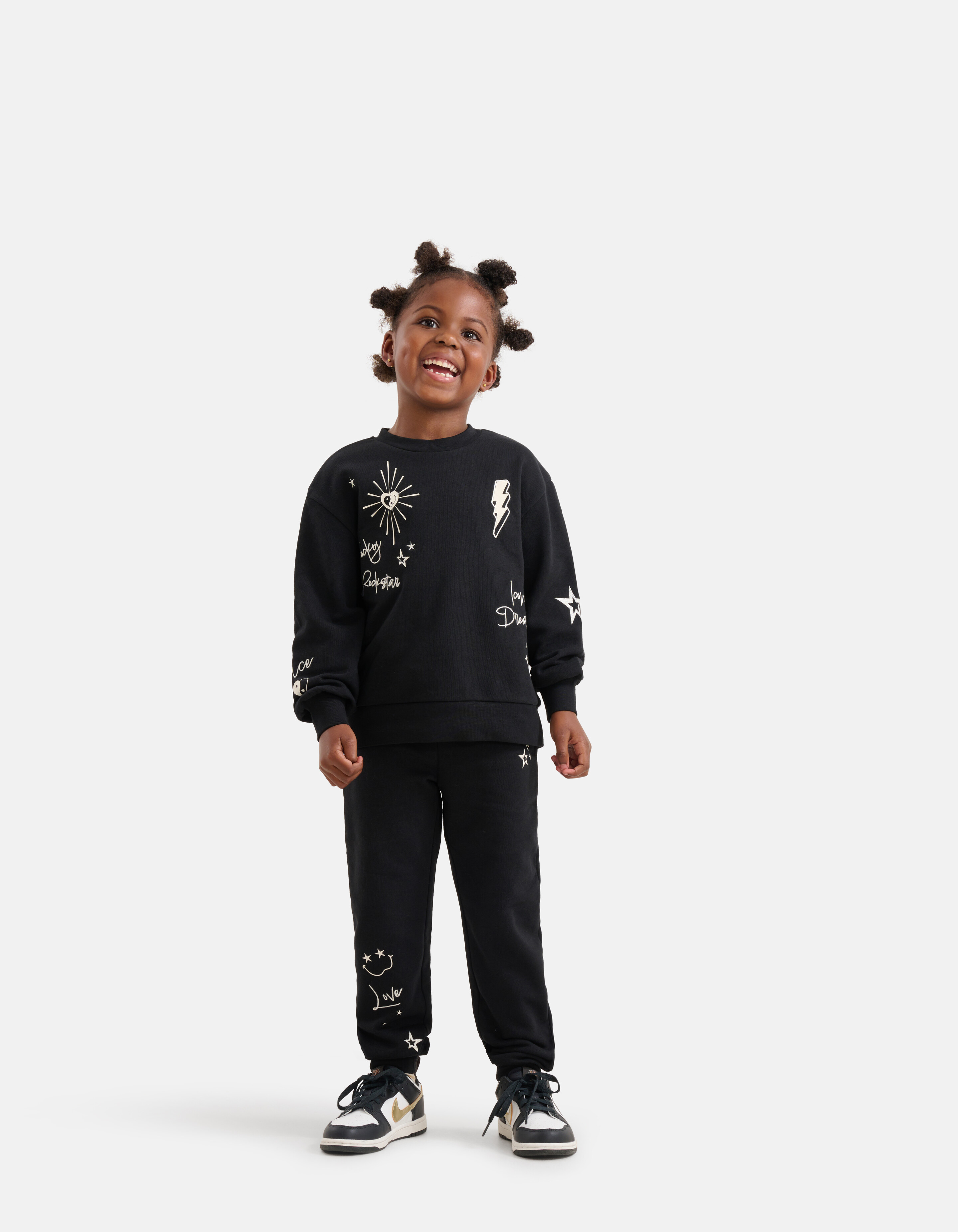 Artwork Jogger Schwarz SHOEBY GIRLS