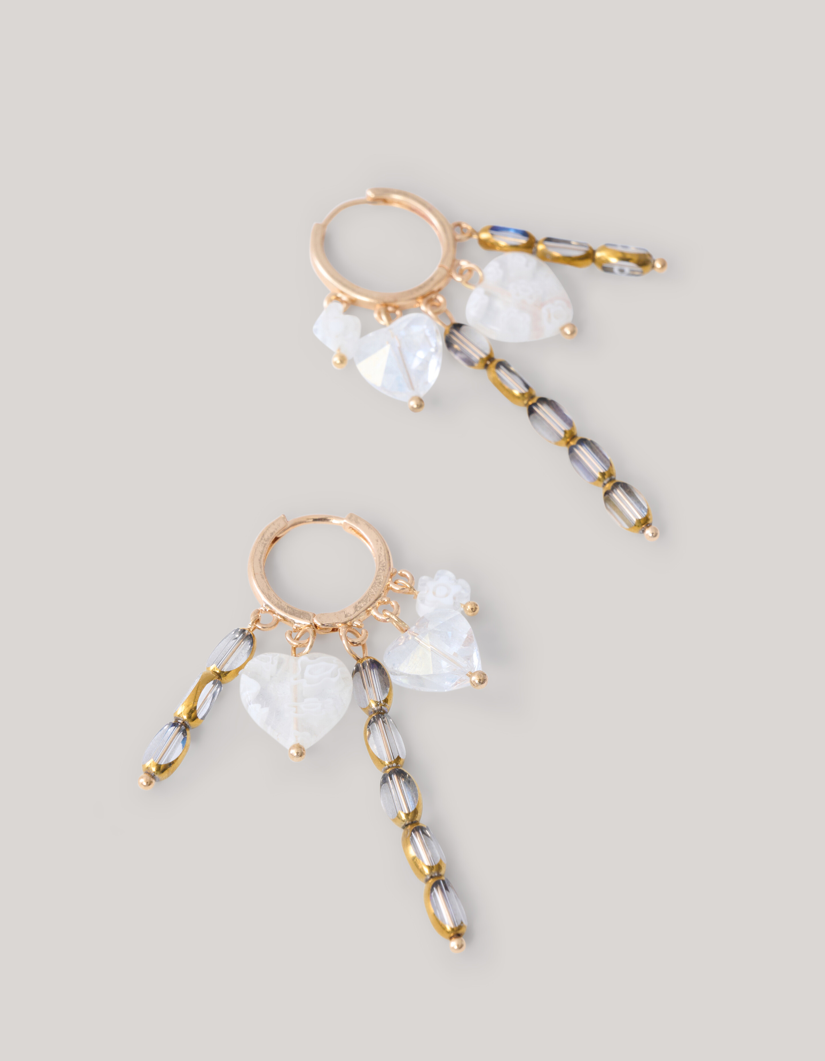Charm-Ohrringe Weiß SHOEBY ACCESSOIRES