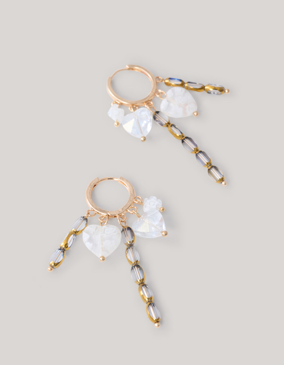 Charm-Ohrringe Weiß SHOEBY ACCESSOIRES