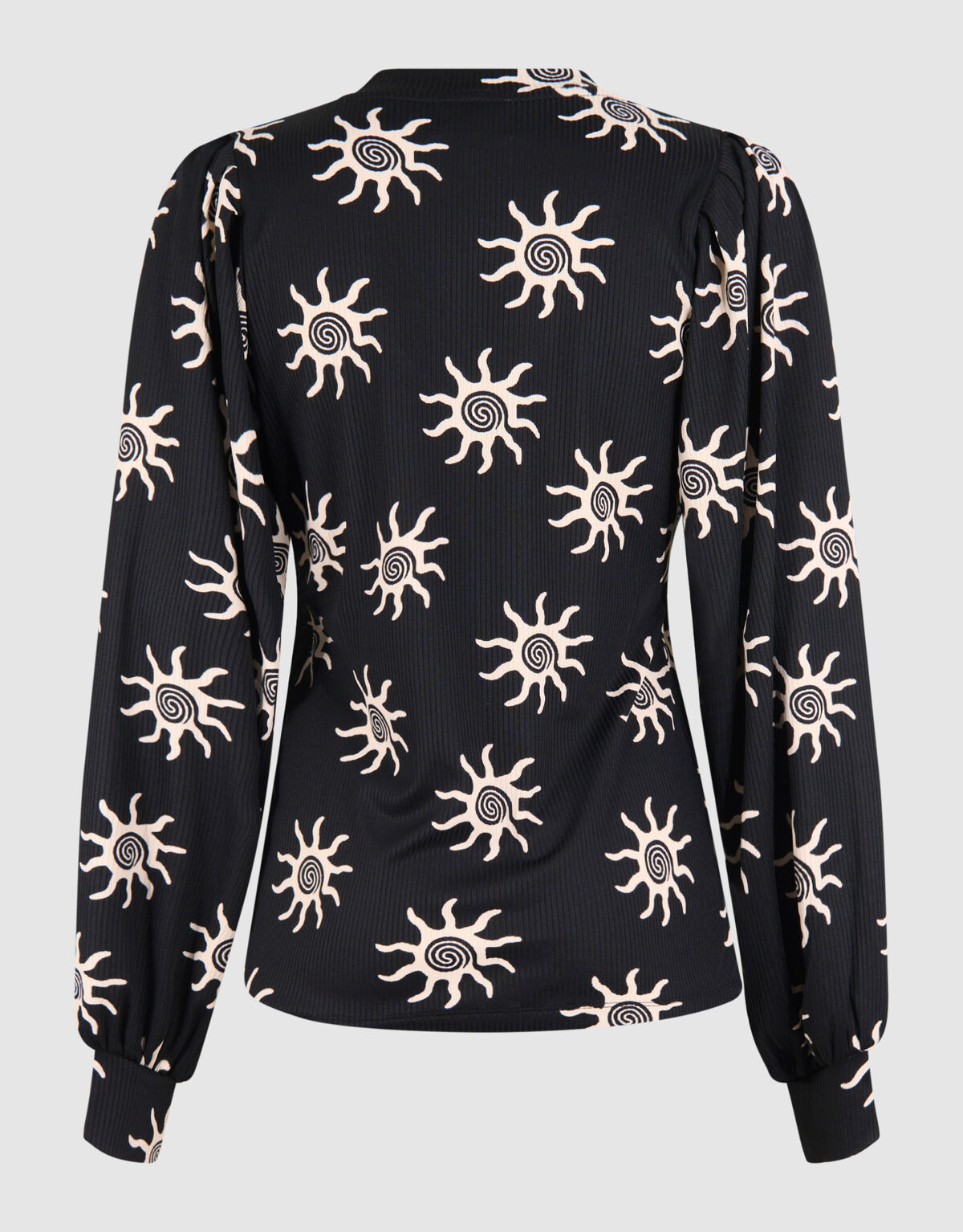 Rippen-Jersey-Top Schwarz SHOEBY WOMEN