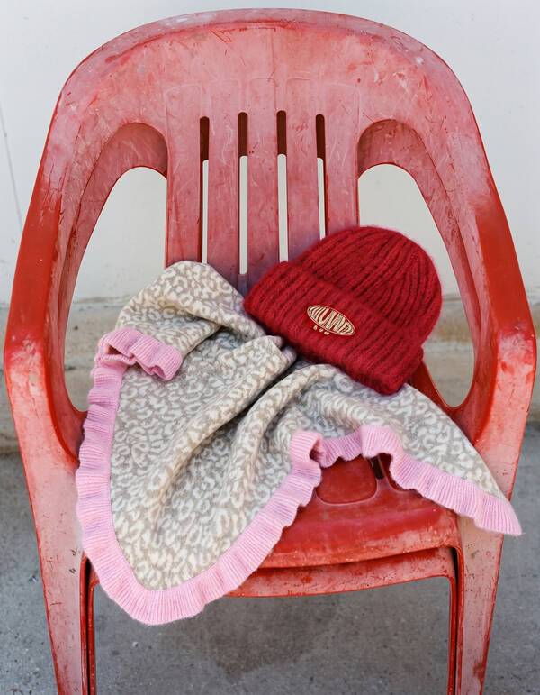 Logo Beanie Dunkelrot SHOEBY ACCESSOIRES