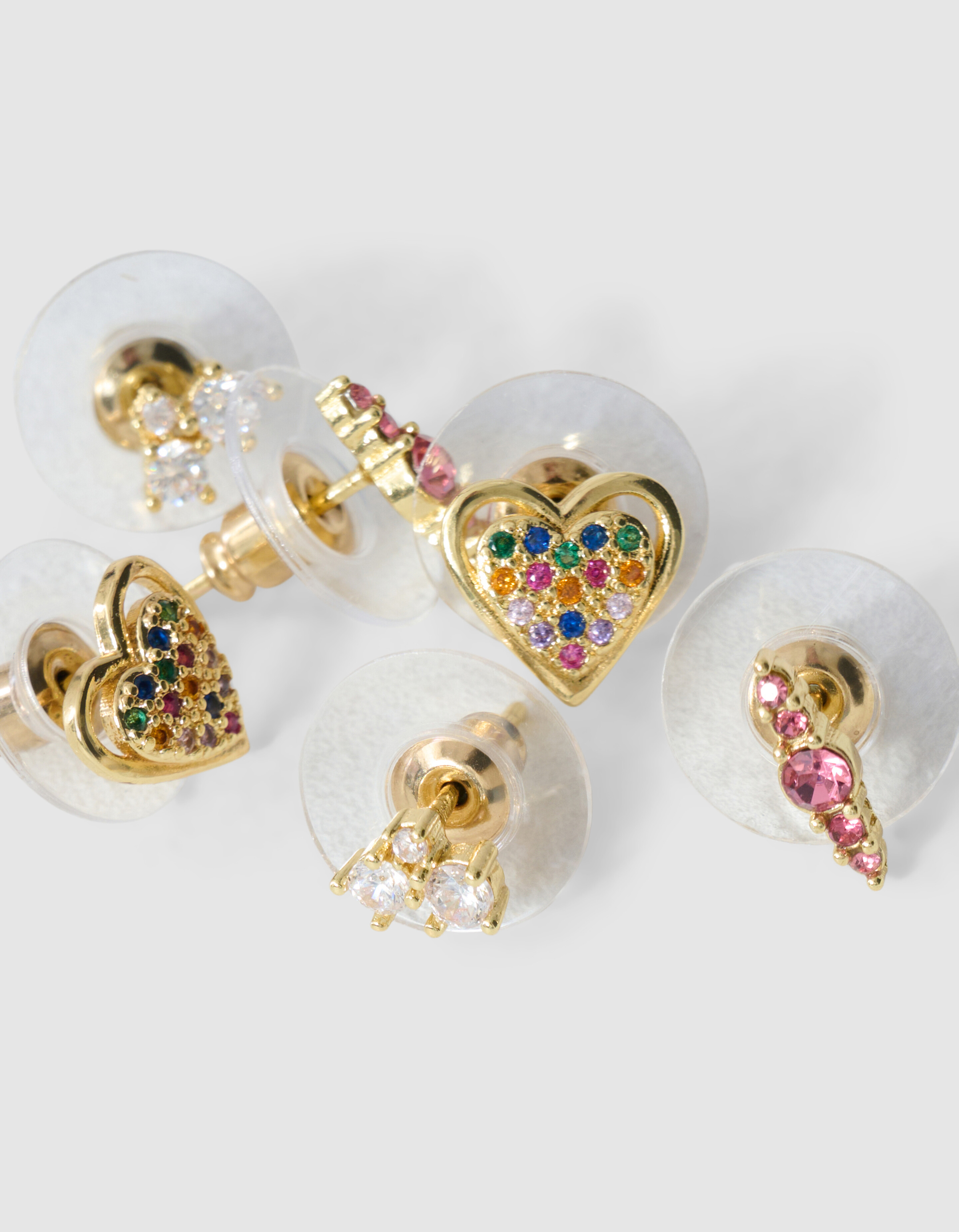 Stra&szlig;-Ohrring-Set Gold SHOEBY ACCESSOIRES