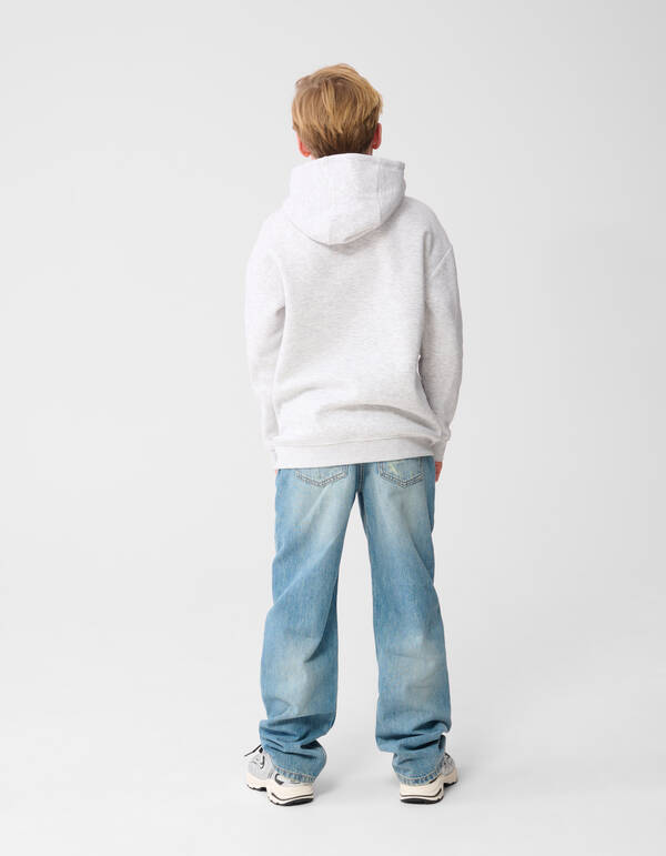 Minimalistischer Hoodie, hellgrau SHOEBY BOYS