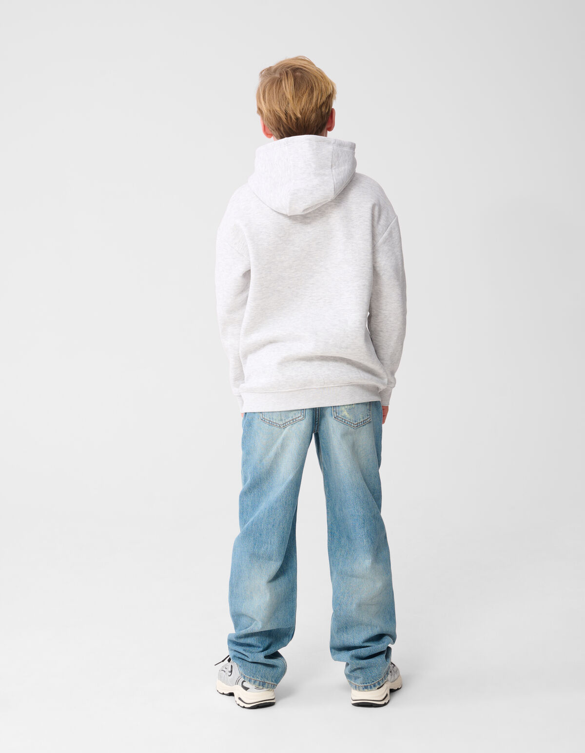 Minimalistischer Hoodie, hellgrau SHOEBY BOYS