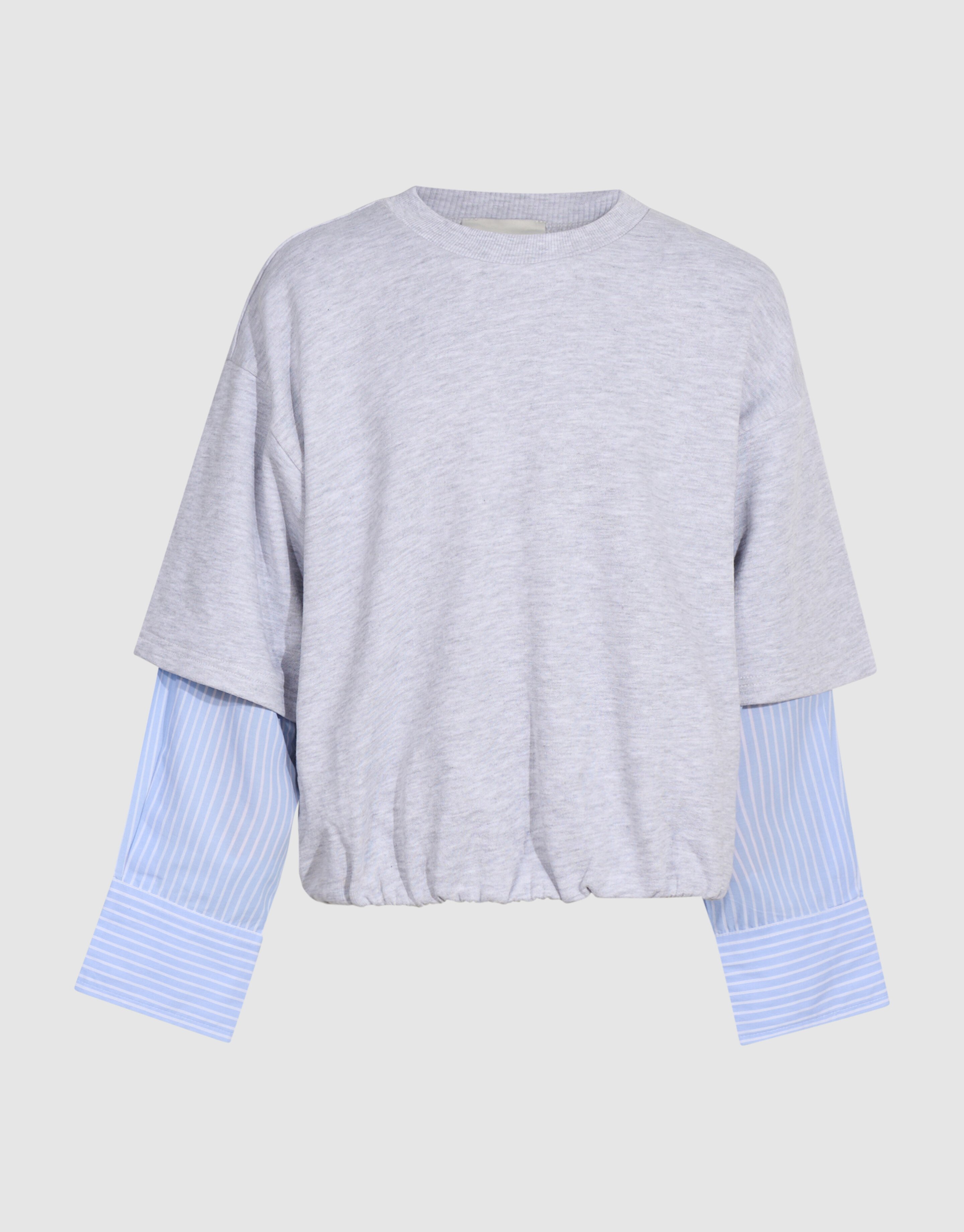 Balloon Longsleeve T-shirt Lichtgrijs SHOEBY GIRLS