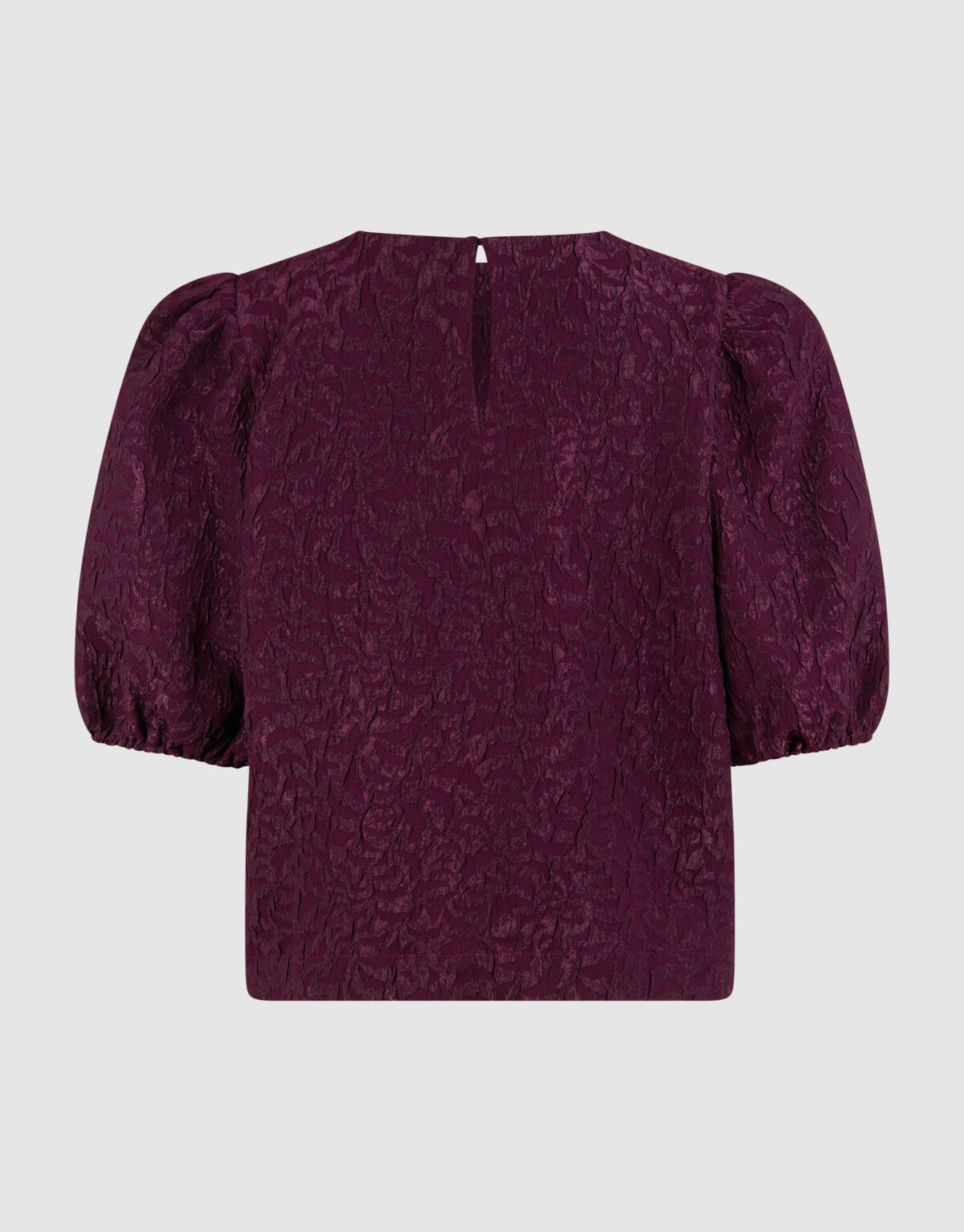 Jacquard Struktur Top Dunkelrot SHOEBY WOMEN