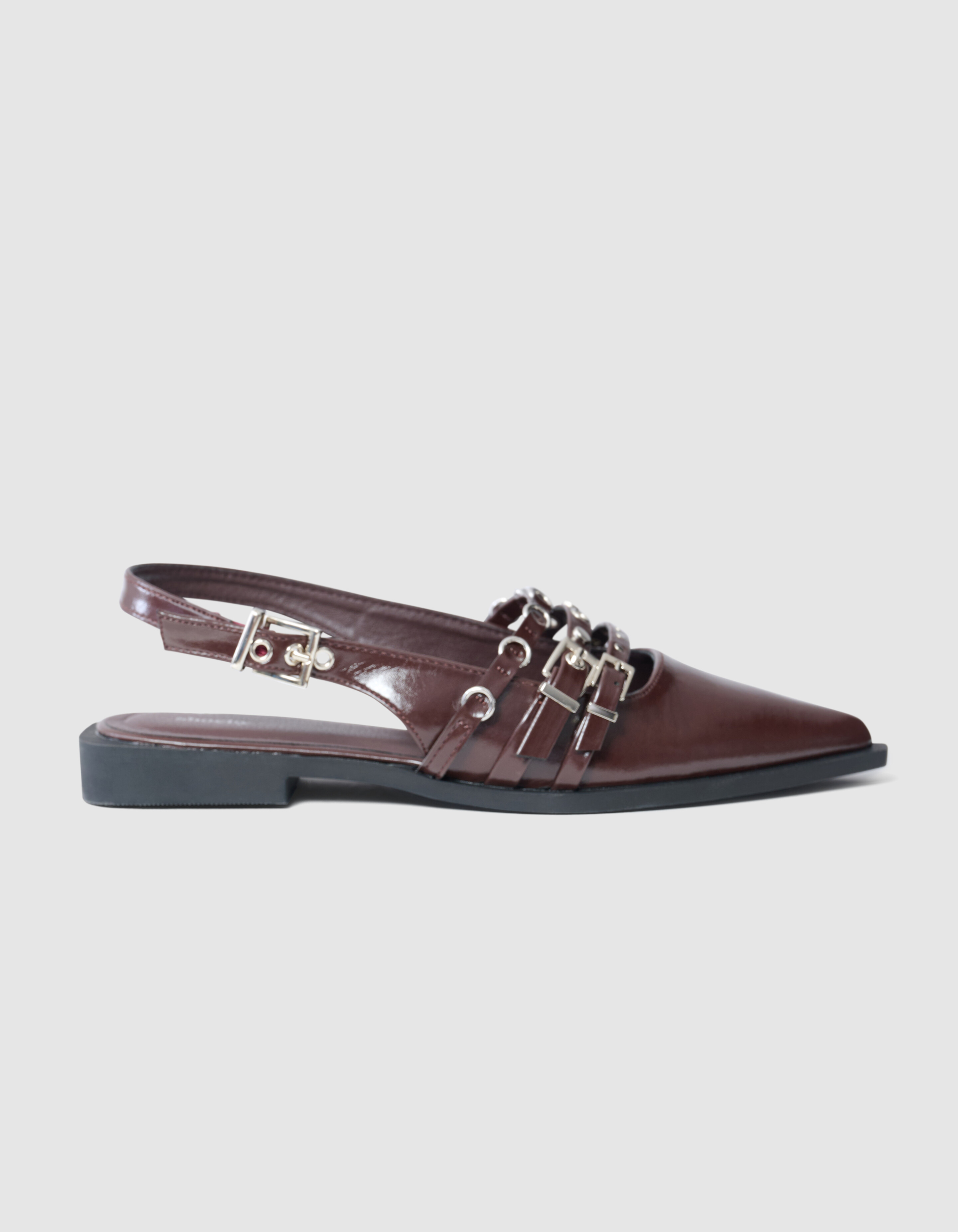 Schnalle Slingback Dunkelrot SHOEBY SHOES