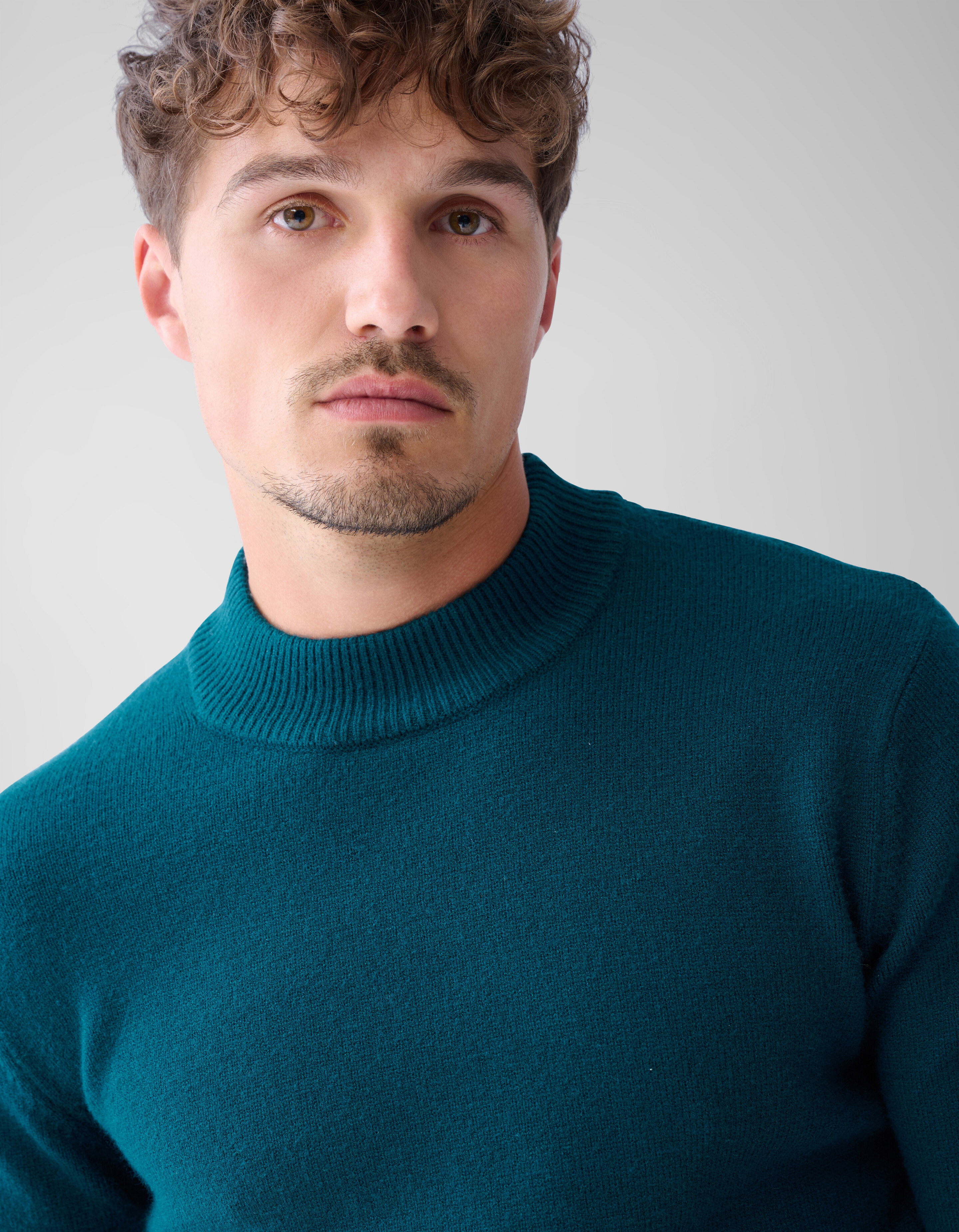 Jacquard-Strickpullover Dunkelgrün SHOEBY MEN