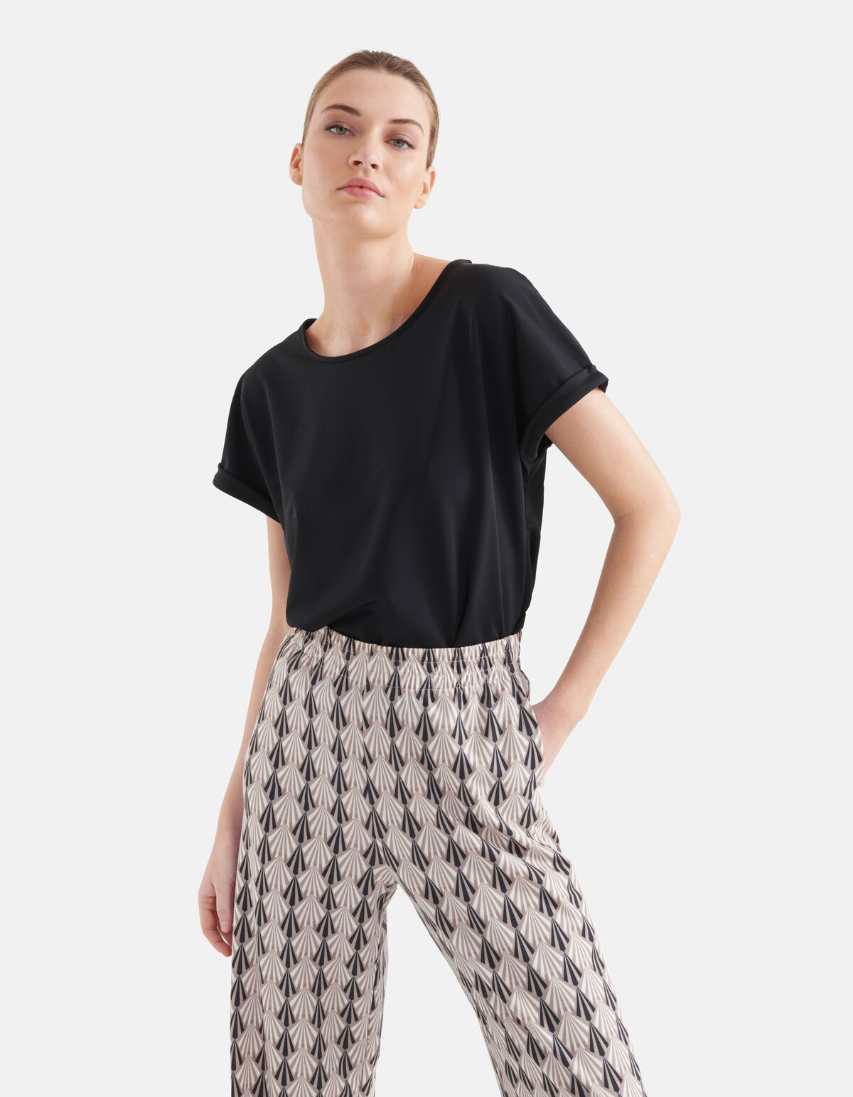 Reise-T-Shirt Schwarz von Mieke SHOEBY WOMEN