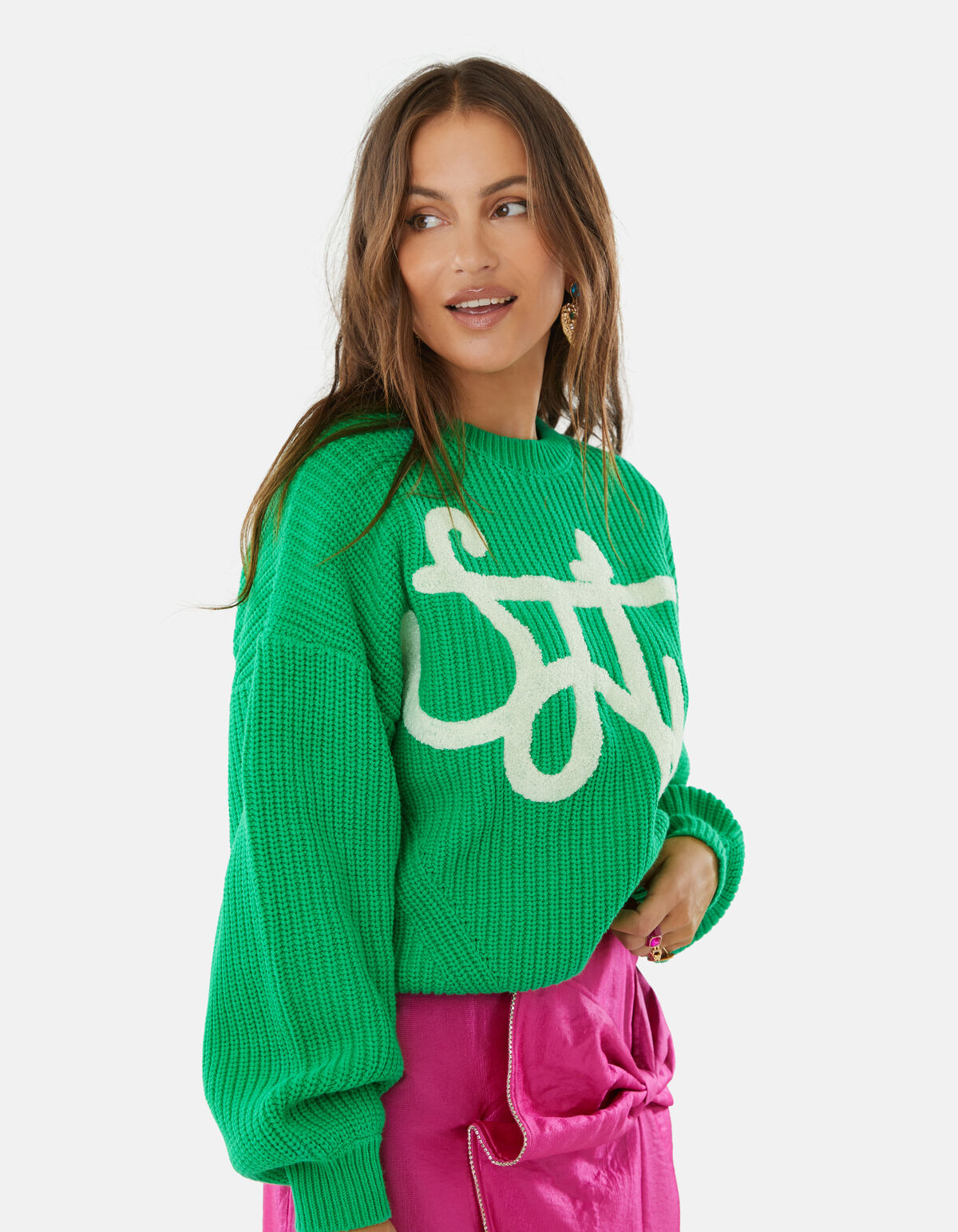 Artwork Pullover Grün von Lizzy SHOEBY WOMEN