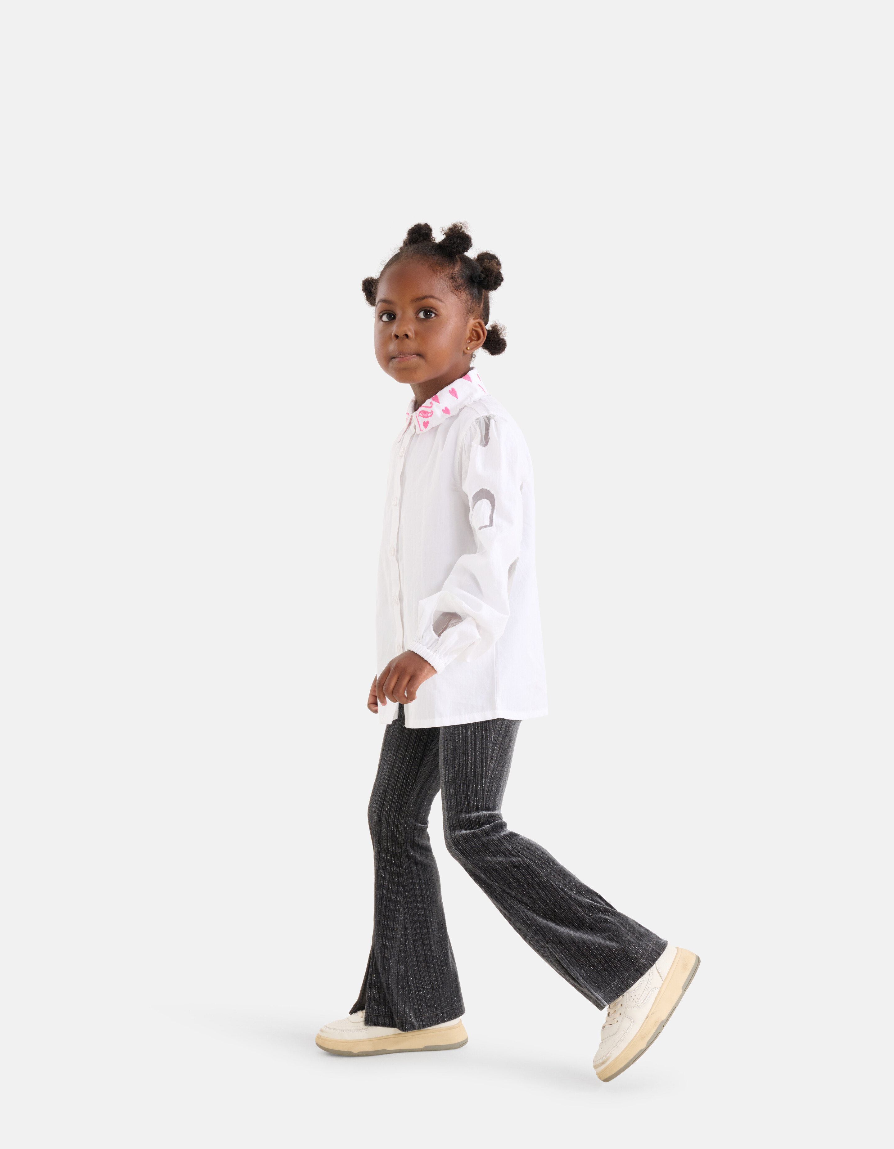 Glitzer Schlaghose Dunkelgrau SHOEBY GIRLS