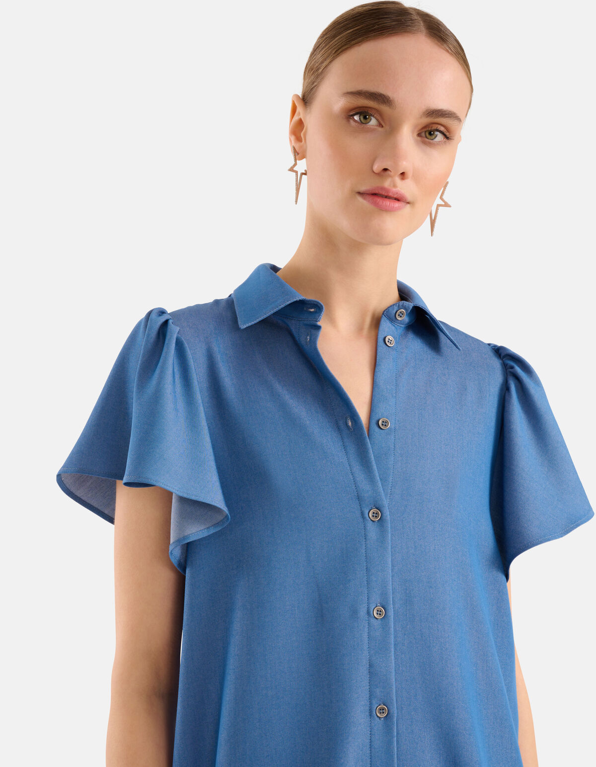 Rüschenkleid Blau SHOEBY WOMEN