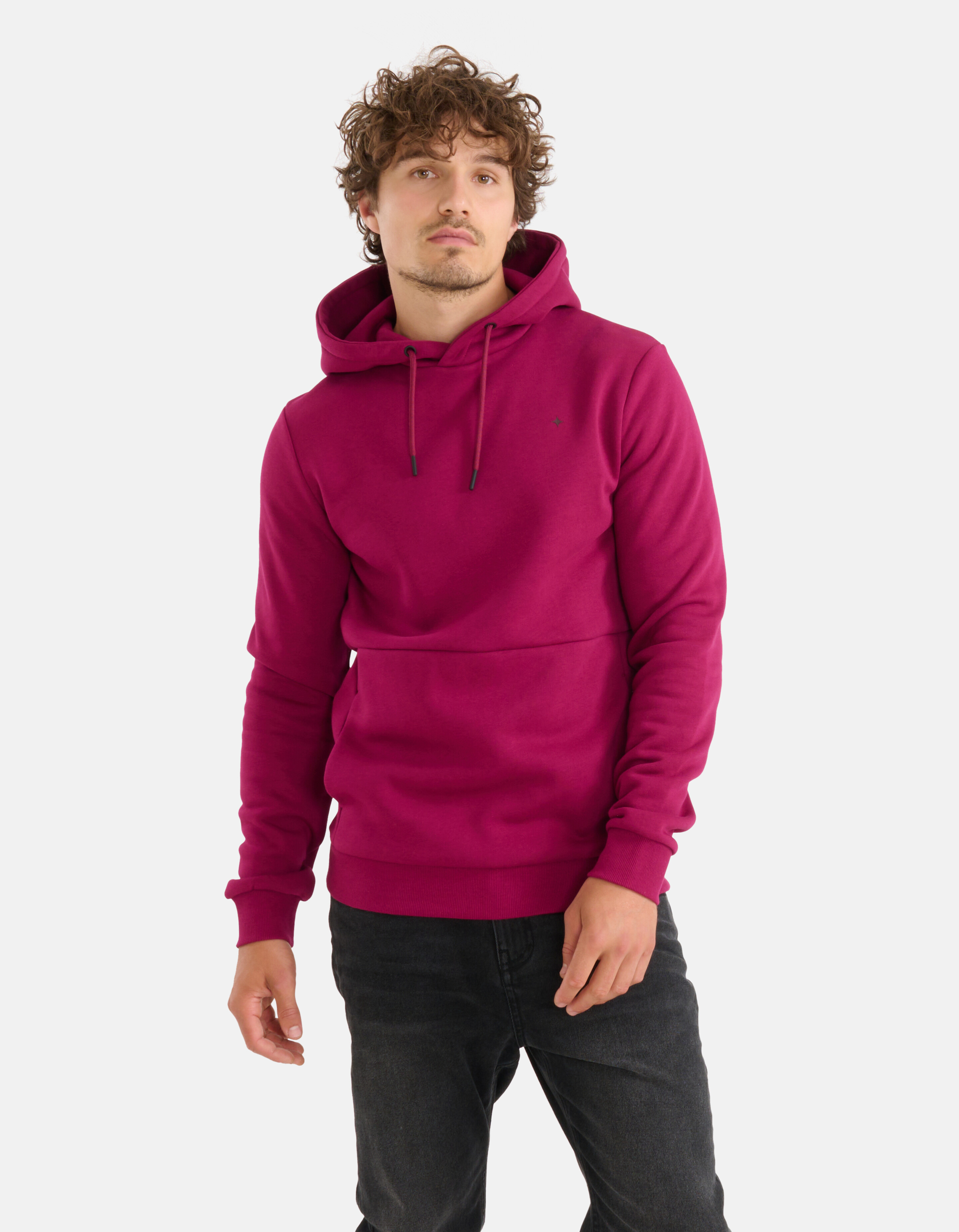 Grafik-Kapuzenpullover Bordeaux SHOEBY MEN