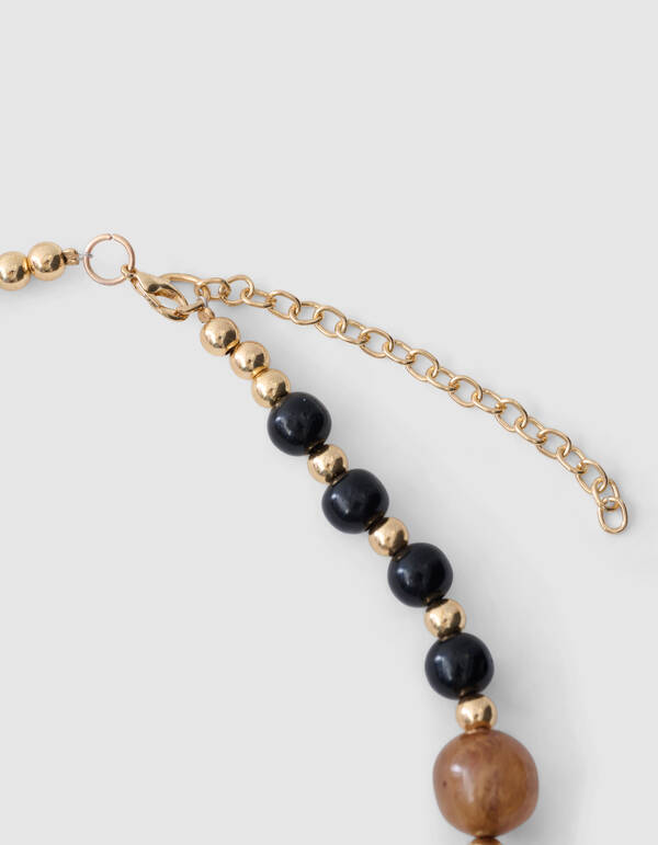 Perlenkette Hellbraun SHOEBY ACCESSOIRES