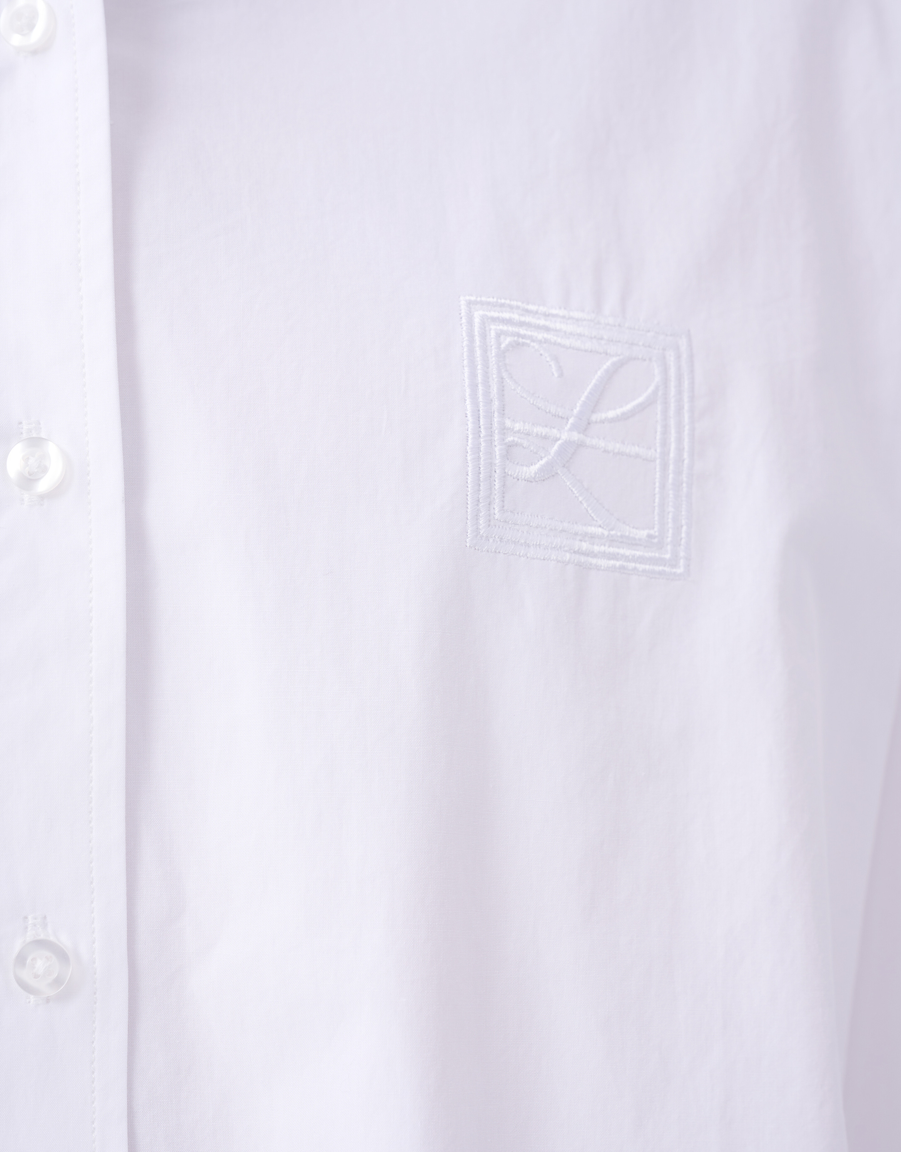 Übergroße Bluse mit Stickerei Weiß By Lonneke SHOEBY WOMEN