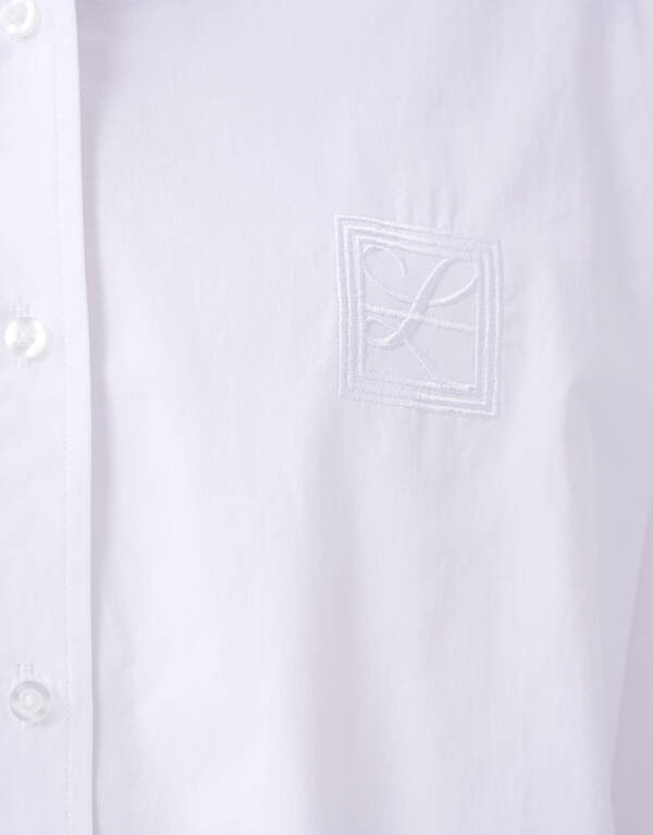 Übergroße Bluse mit Stickerei Weiß By Lonneke SHOEBY WOMEN