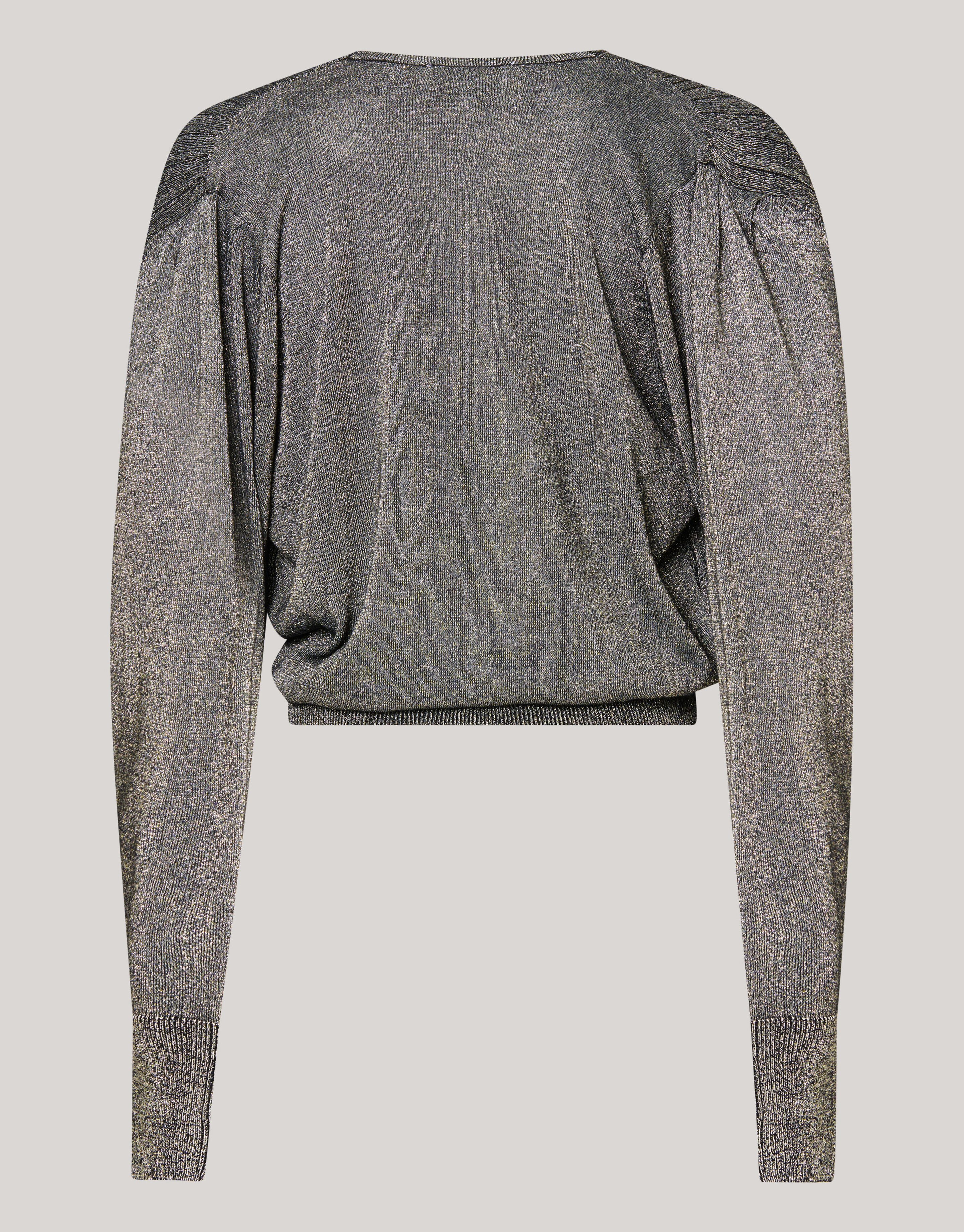 Glitzer Revers Pullover Gold SHOEBY WOMEN