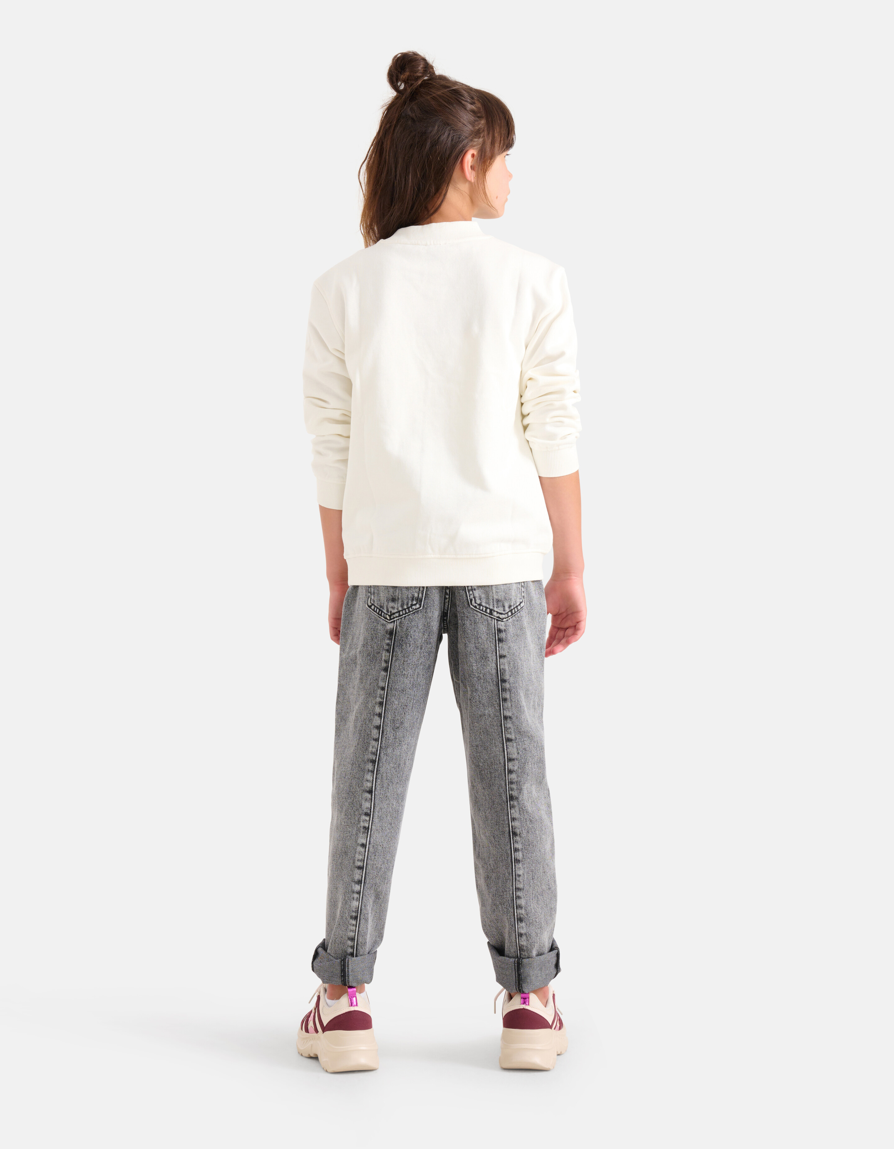 Studs Straight Fit Jeans Dunkelgrau SHOEBY GIRLS