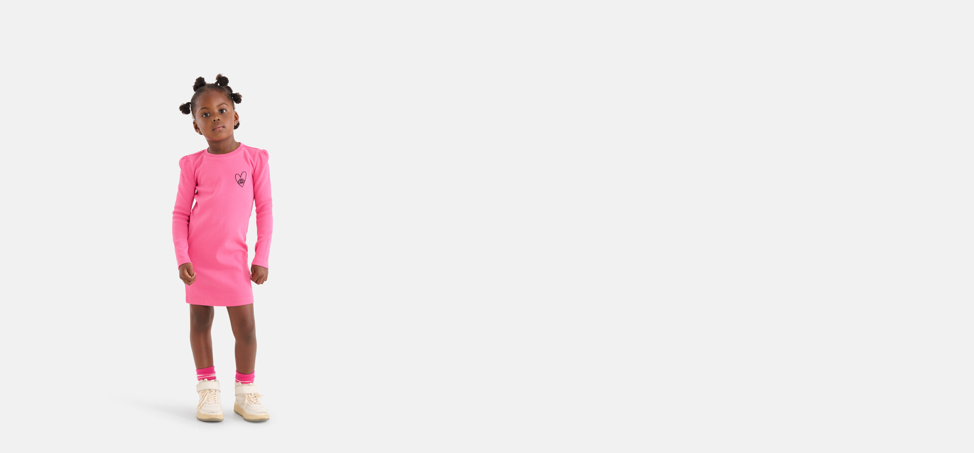 Rippenkleid Rosa SHOEBY GIRLS