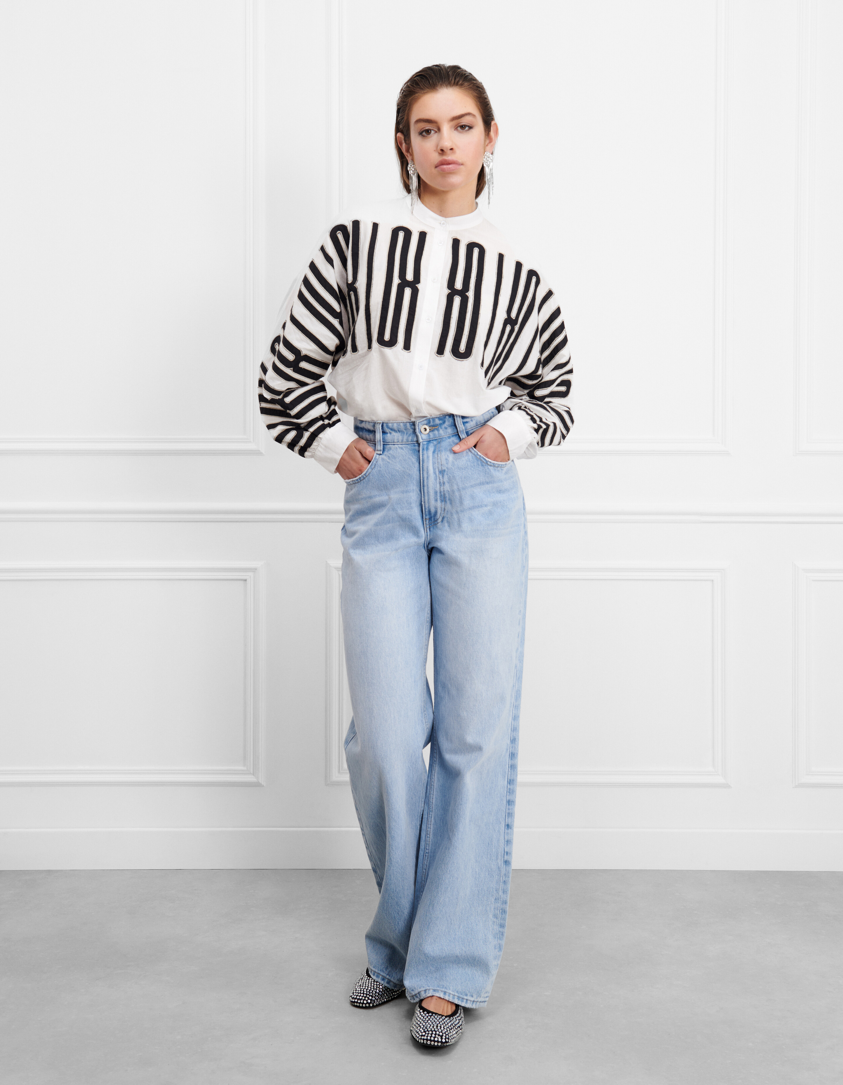 Patch-Bluse Weiß SHOEBY WOMEN