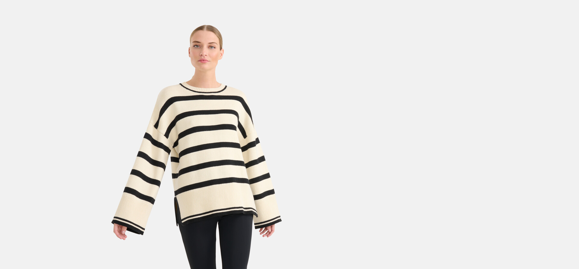 Gestreifter Pullover Off White von Mieke SHOEBY WOMEN