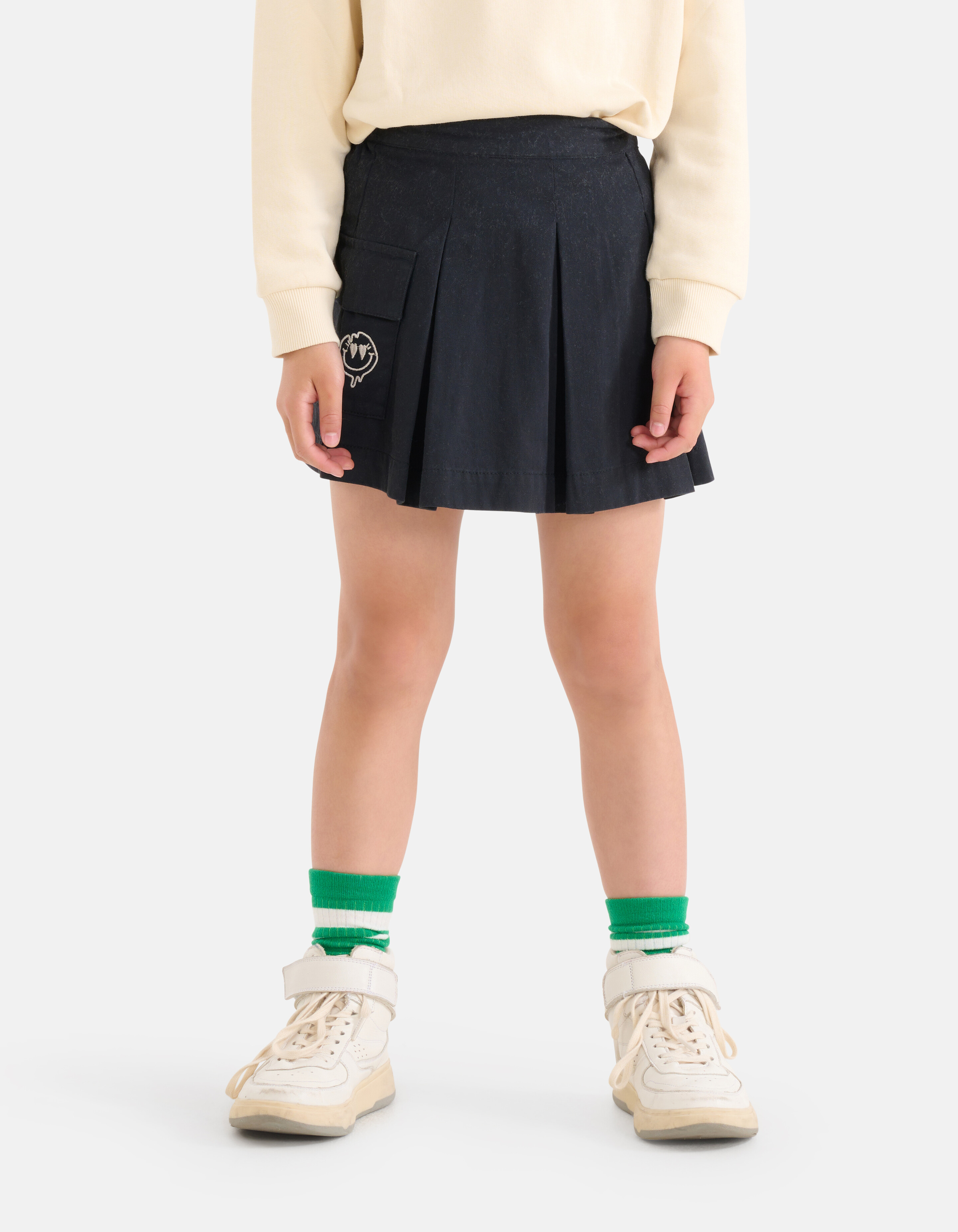 Stickerei-Rock Dunkelgrau SHOEBY GIRLS