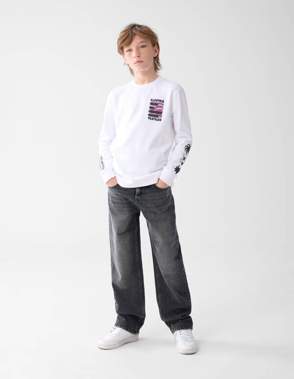 Baggy Jeans Dunkelgrau SHOEBY BOYS