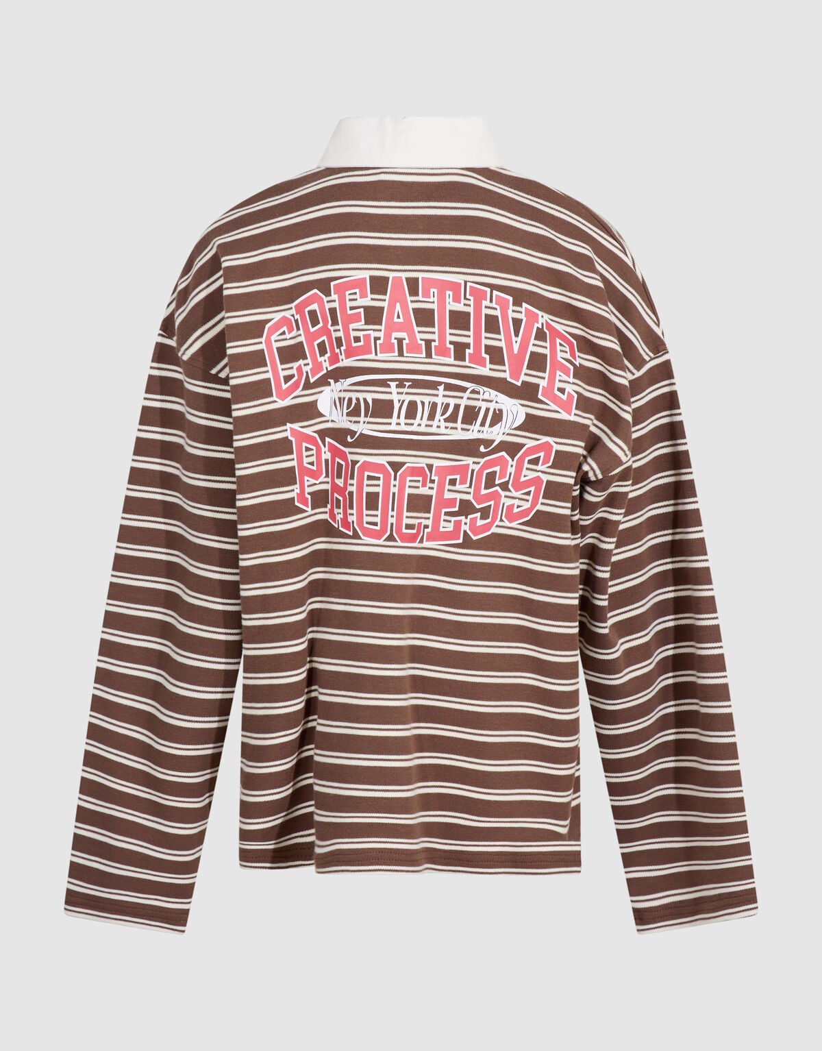 Gestreifter Polo-Pullover Braun SHOEBY BOYS