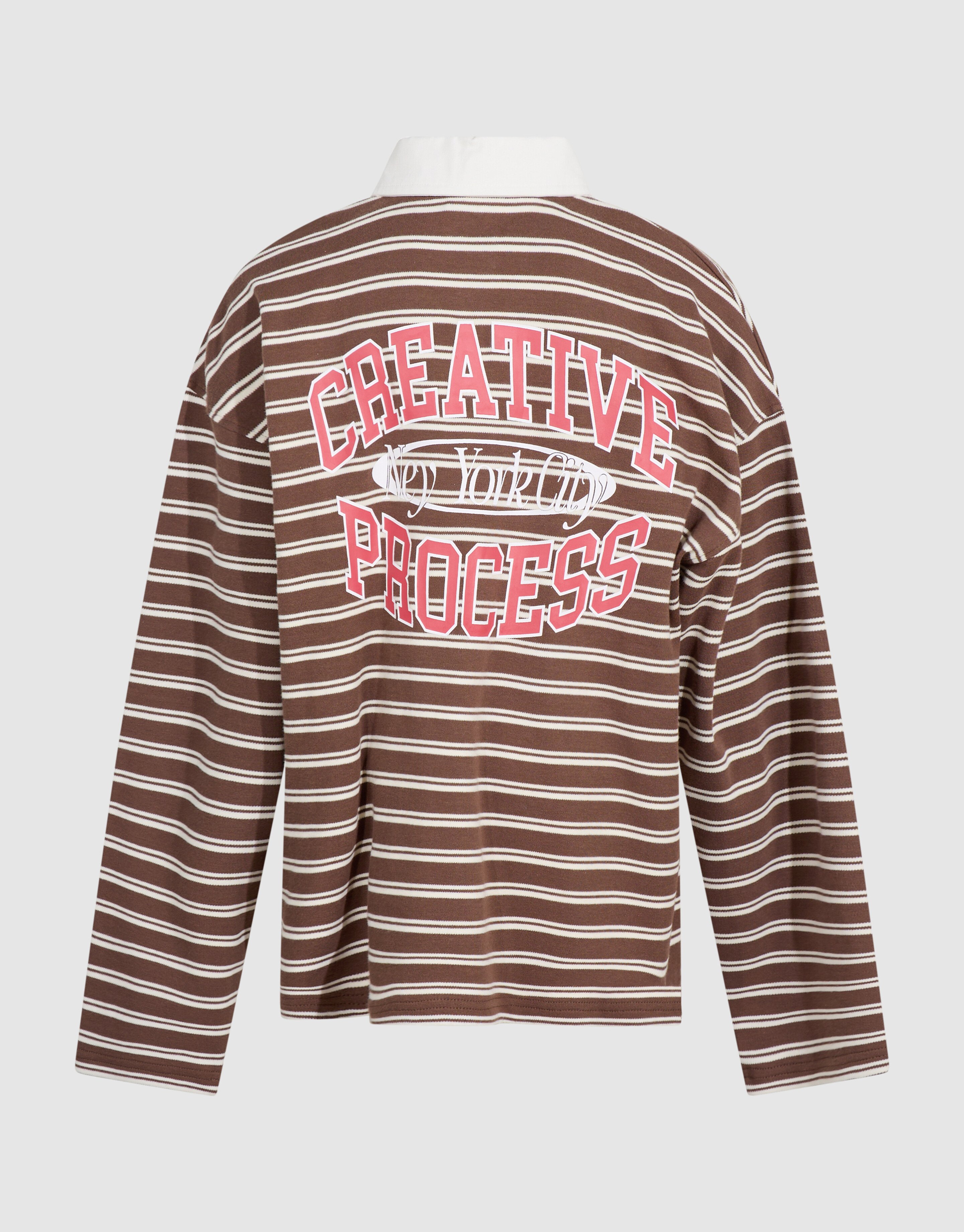 Gestreifter Polo-Pullover Braun SHOEBY BOYS